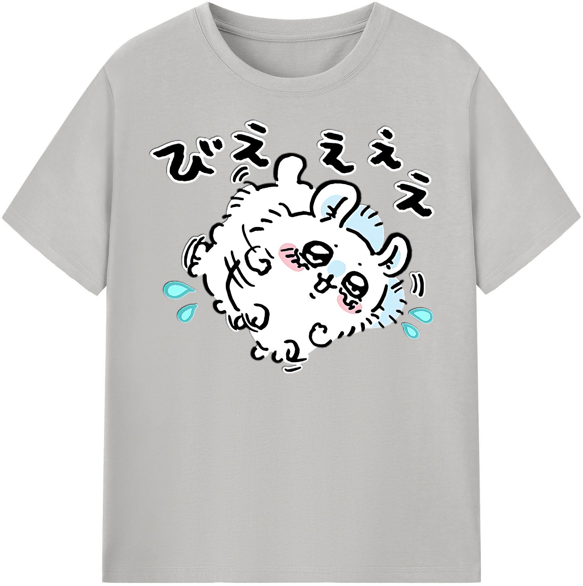 （画像用） ちいかわ モモンガ Chii-kawa Momonga レディースカジュアルプリントTシャツ（綿100％）