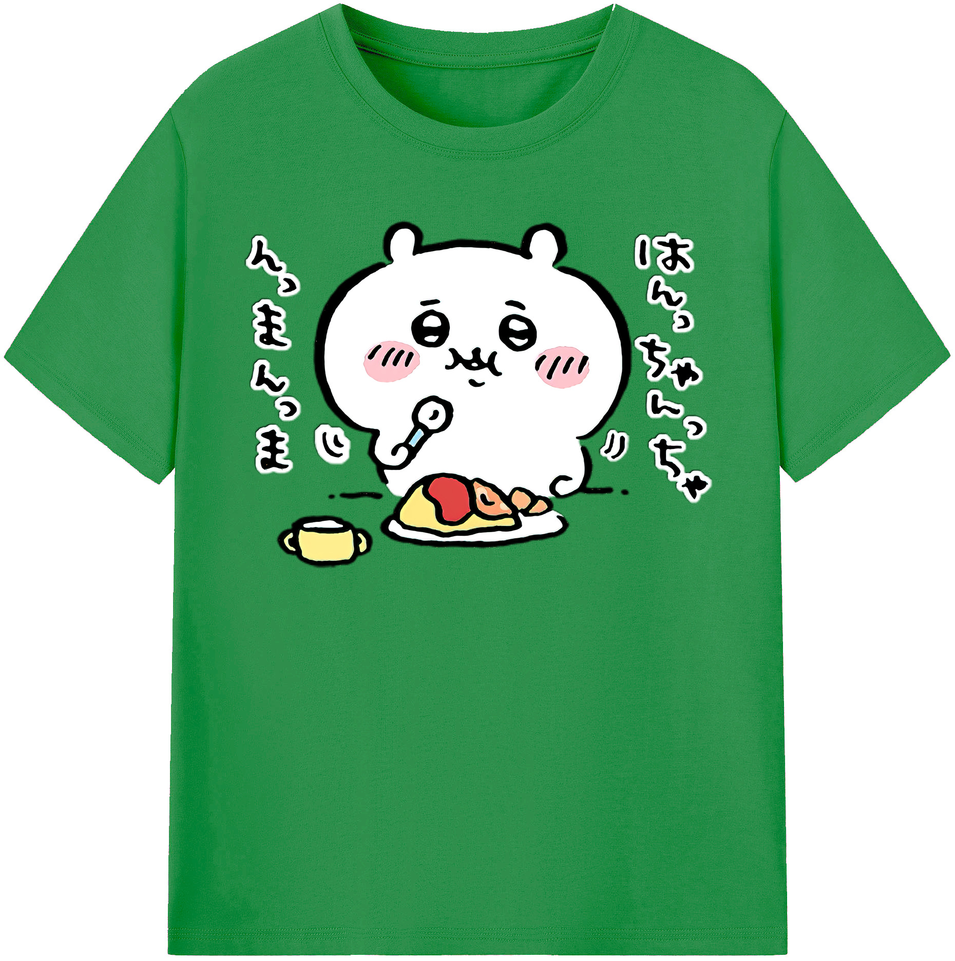 （画像用） ちいかわ ちいかわ Chii-kawa chiikawa レディースカジュアルプリントTシャツ（綿100％）
