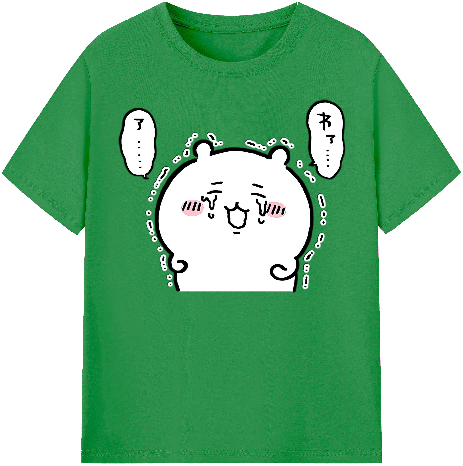 （画像用） ちいかわ ちいかわ Chii-kawa chiikawa レディースカジュアルプリントTシャツ（綿100％）