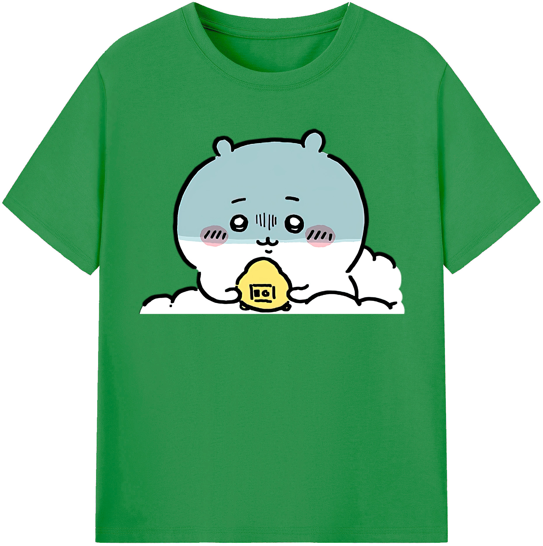 （画像用） ちいかわ ちいかわ Chii-kawa chiikawa レディースカジュアルプリントTシャツ（綿100％）
