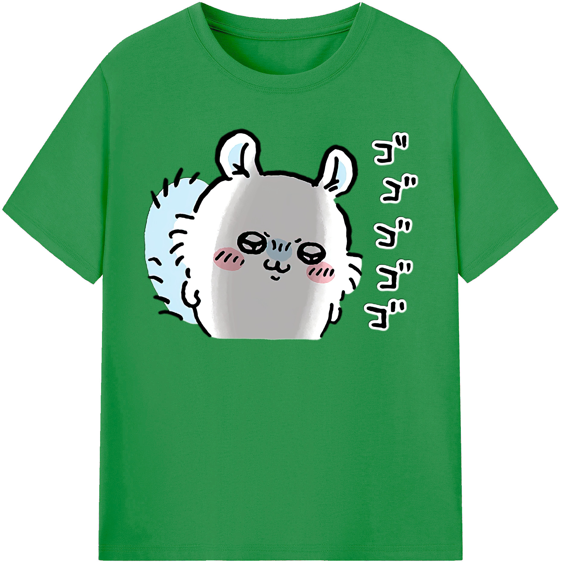 （画像用） ちいかわ モモンガ Chii-kawa Momonga レディースカジュアルプリントTシャツ（綿100％）