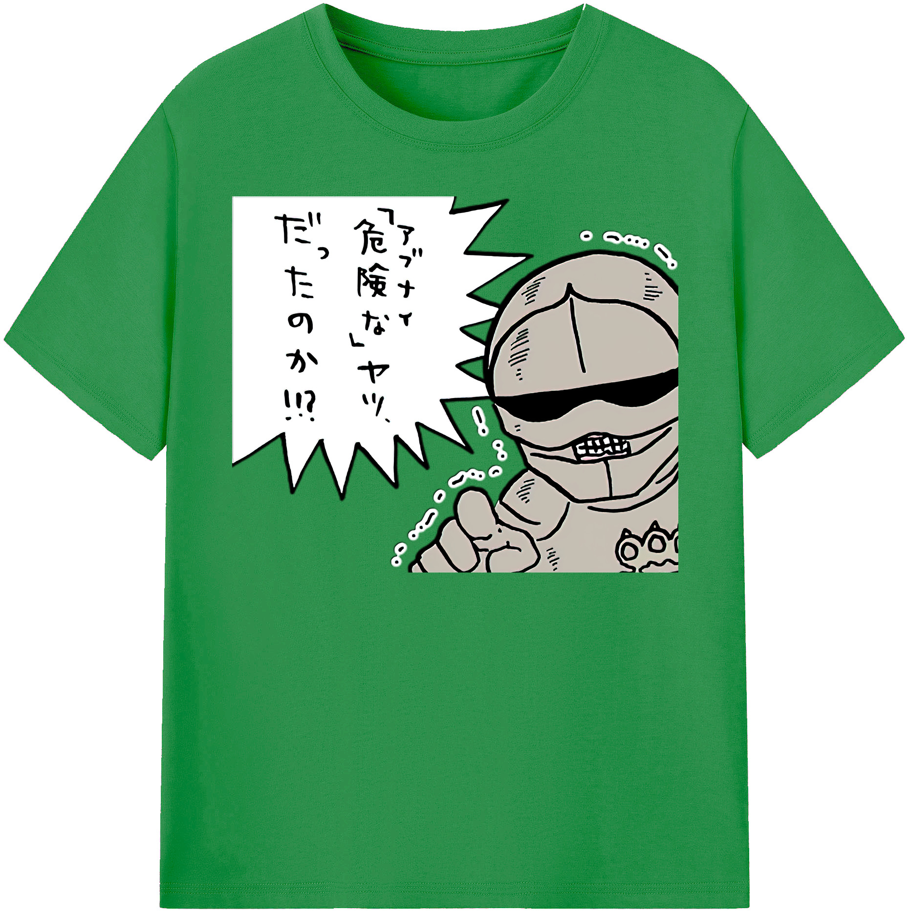（画像用） ちいかわ 労働の鎧さん Chii-kawa Mr. Armor of Labor レディースカジュアルプリントTシャツ（綿100％）