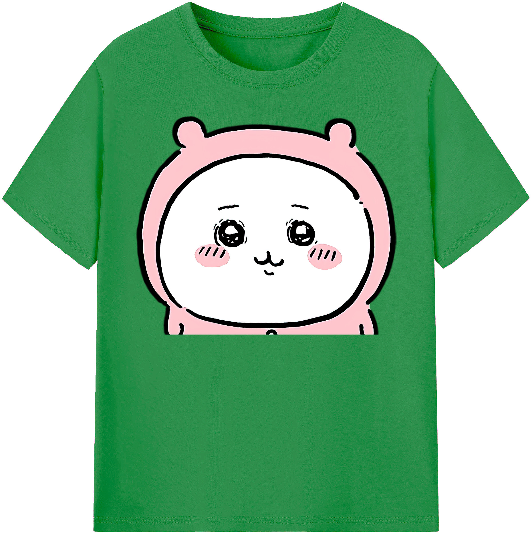 （画像用） ちいかわ ちいかわ Chii-kawa chiikawa レディースカジュアルプリントTシャツ（綿100％）