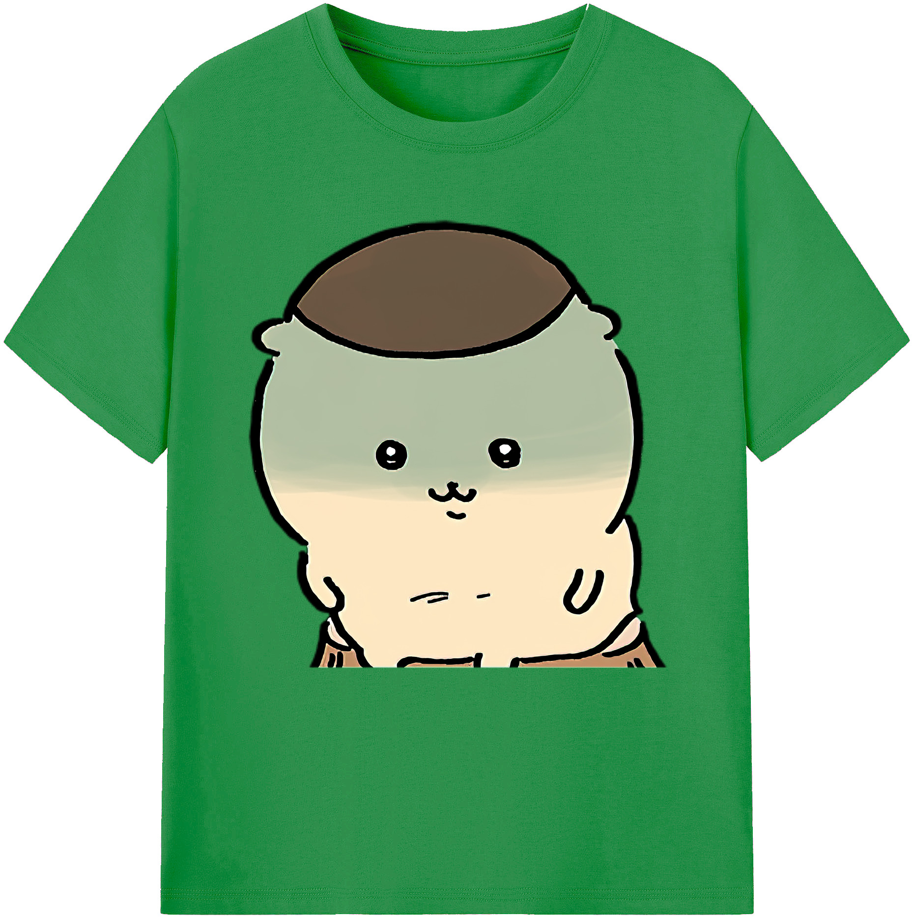 （画像用） ちいかわ くりまんじゅう Chii-kawa kuri manjū レディースカジュアルプリントTシャツ（綿100％）