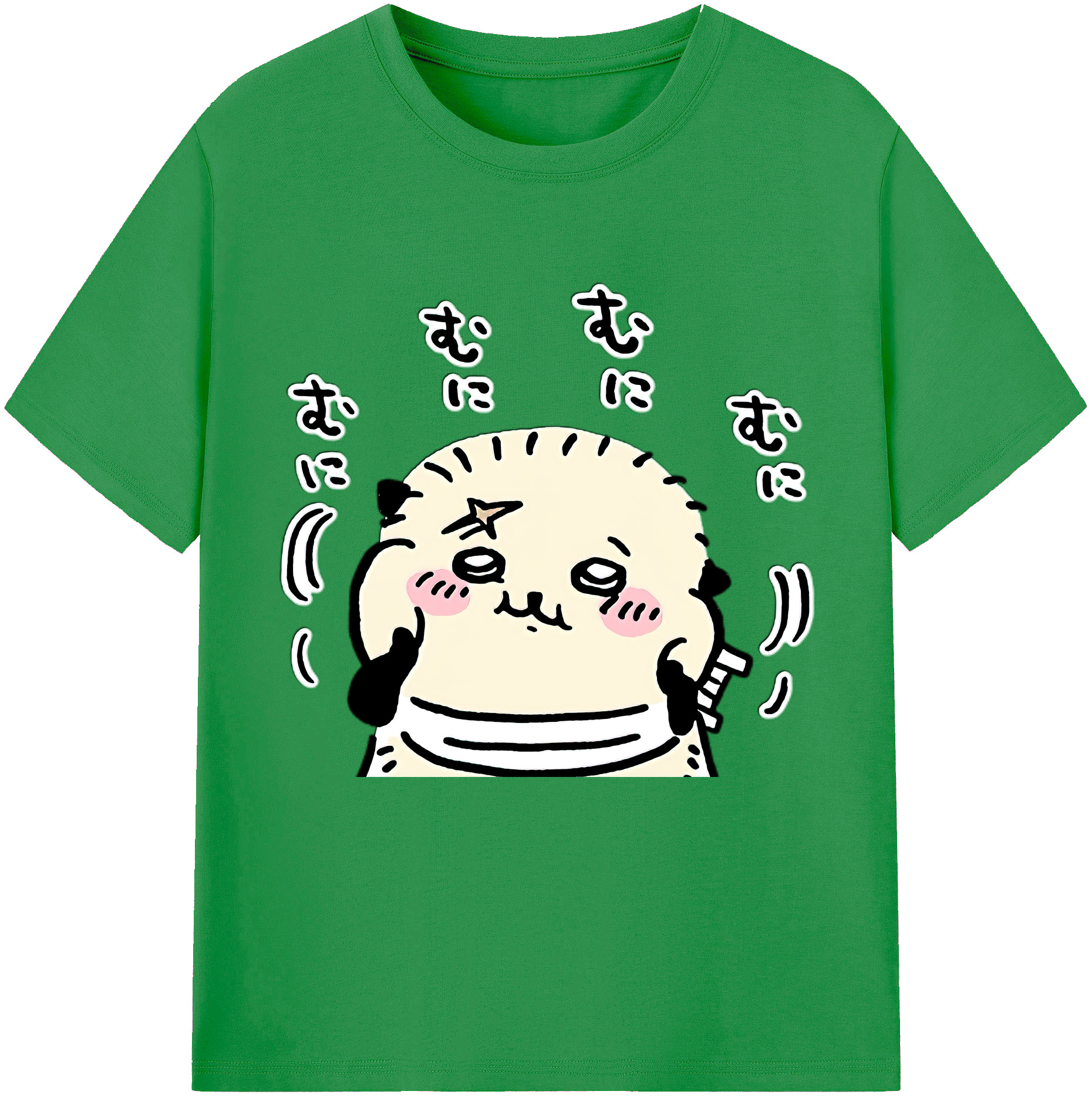 （画像用） ちいかわ ラッコ Chii-kawa Sea otter レディースカジュアルプリントTシャツ（綿100％）