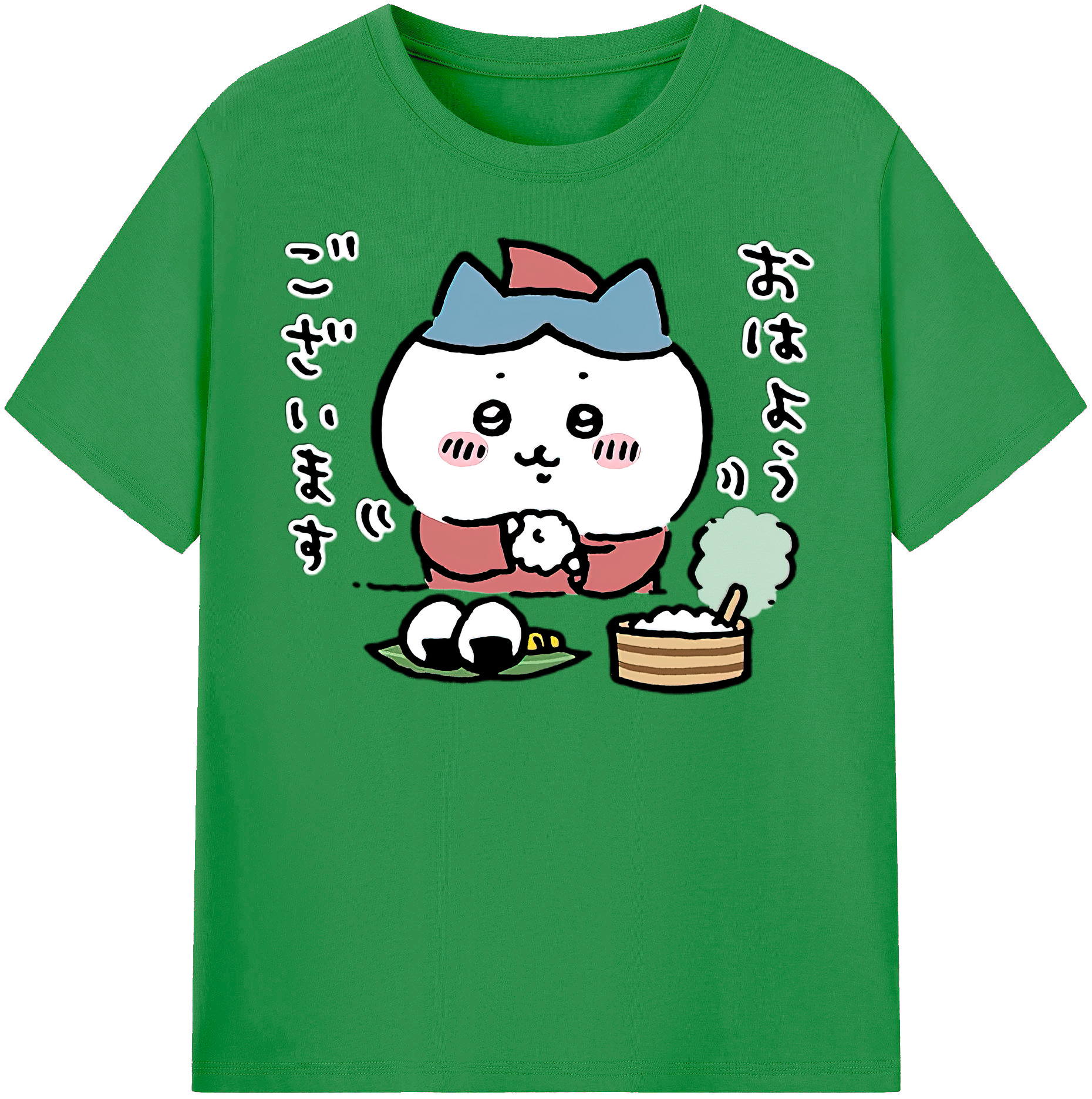 （画像用） ちいかわ ハチワレ Chii-kawa hachiware レディースカジュアルプリントTシャツ（綿100％）