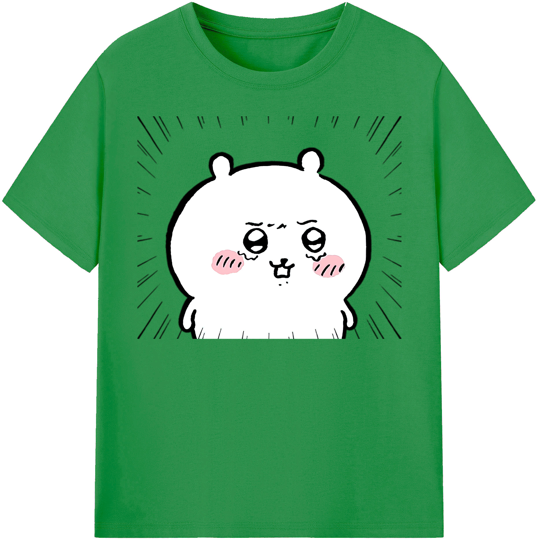 （画像用） ちいかわ ちいかわ Chii-kawa chiikawa レディースカジュアルプリントTシャツ（綿100％）