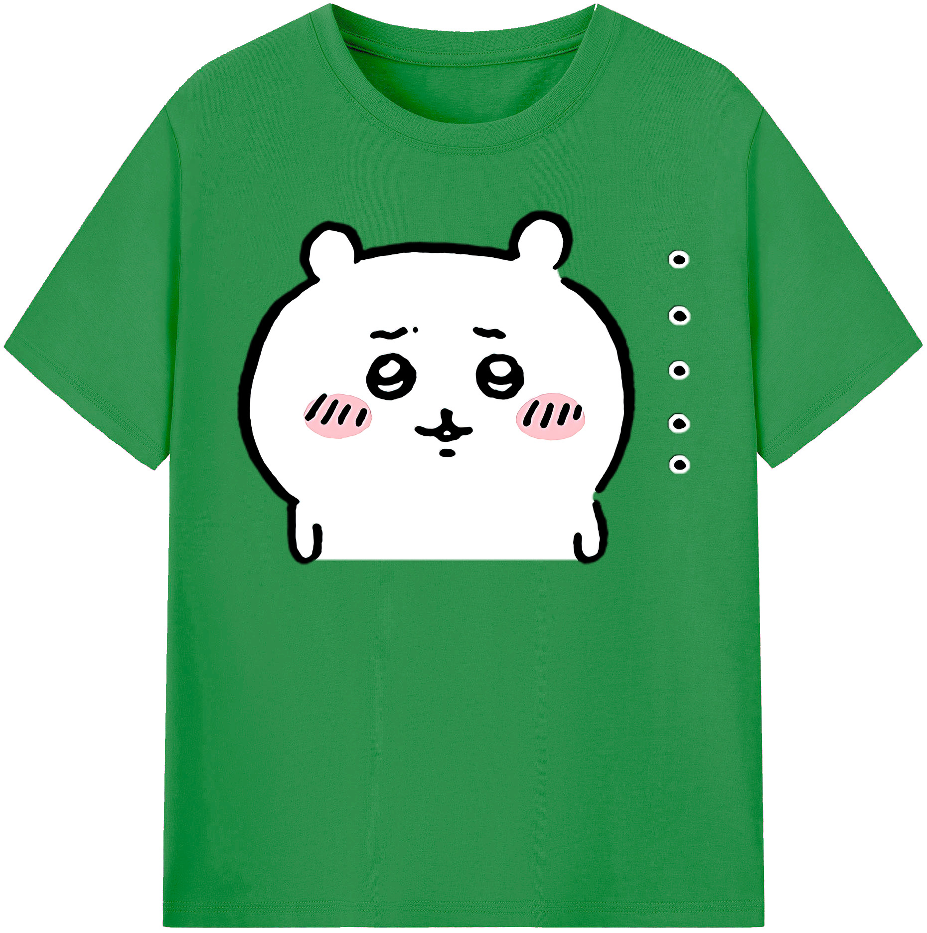 （画像用） ちいかわ ちいかわ Chii-kawa chiikawa レディースカジュアルプリントTシャツ（綿100％）