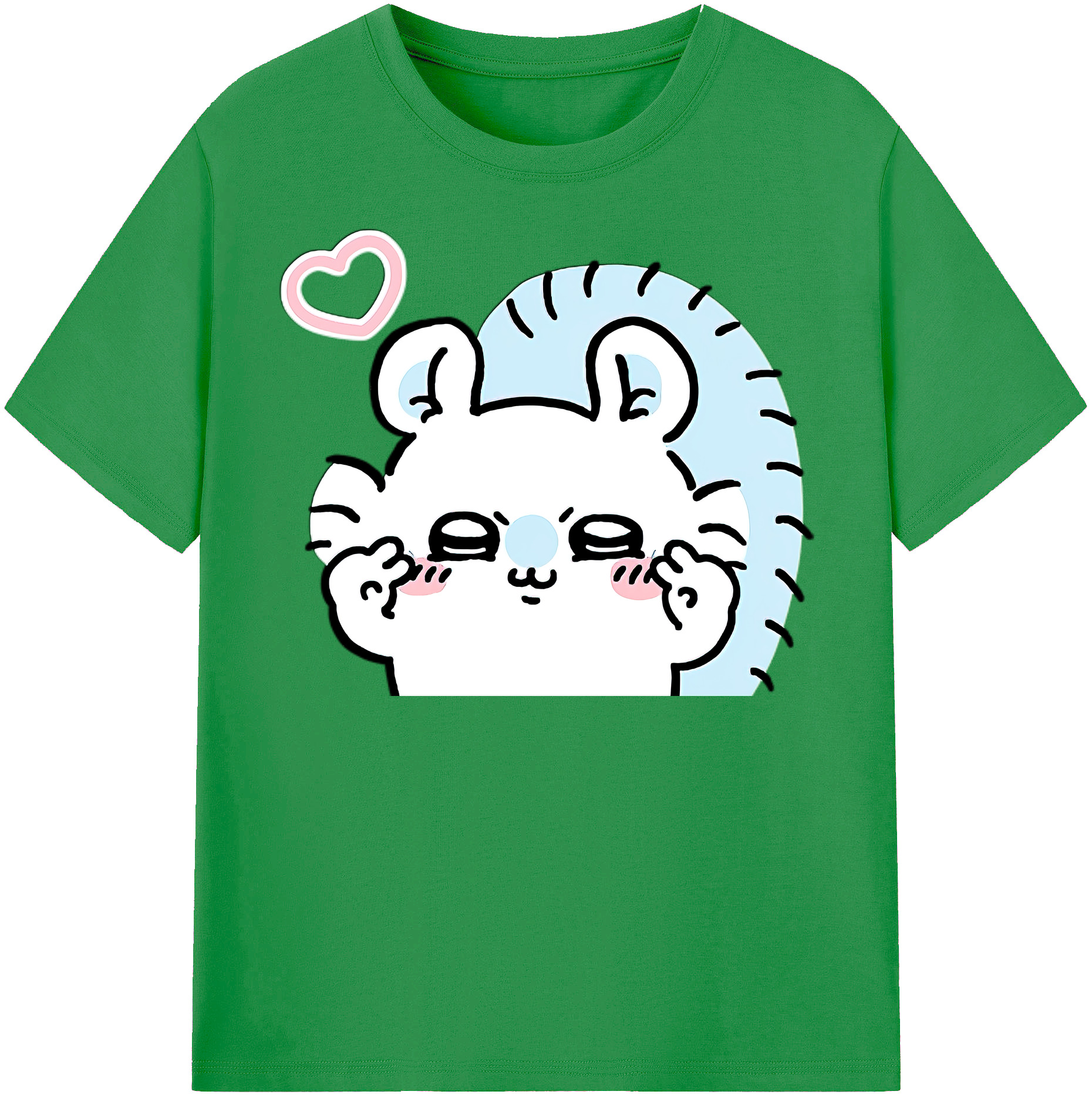 （画像用） ちいかわ モモンガ Chii-kawa Momonga レディースカジュアルプリントTシャツ（綿100％）