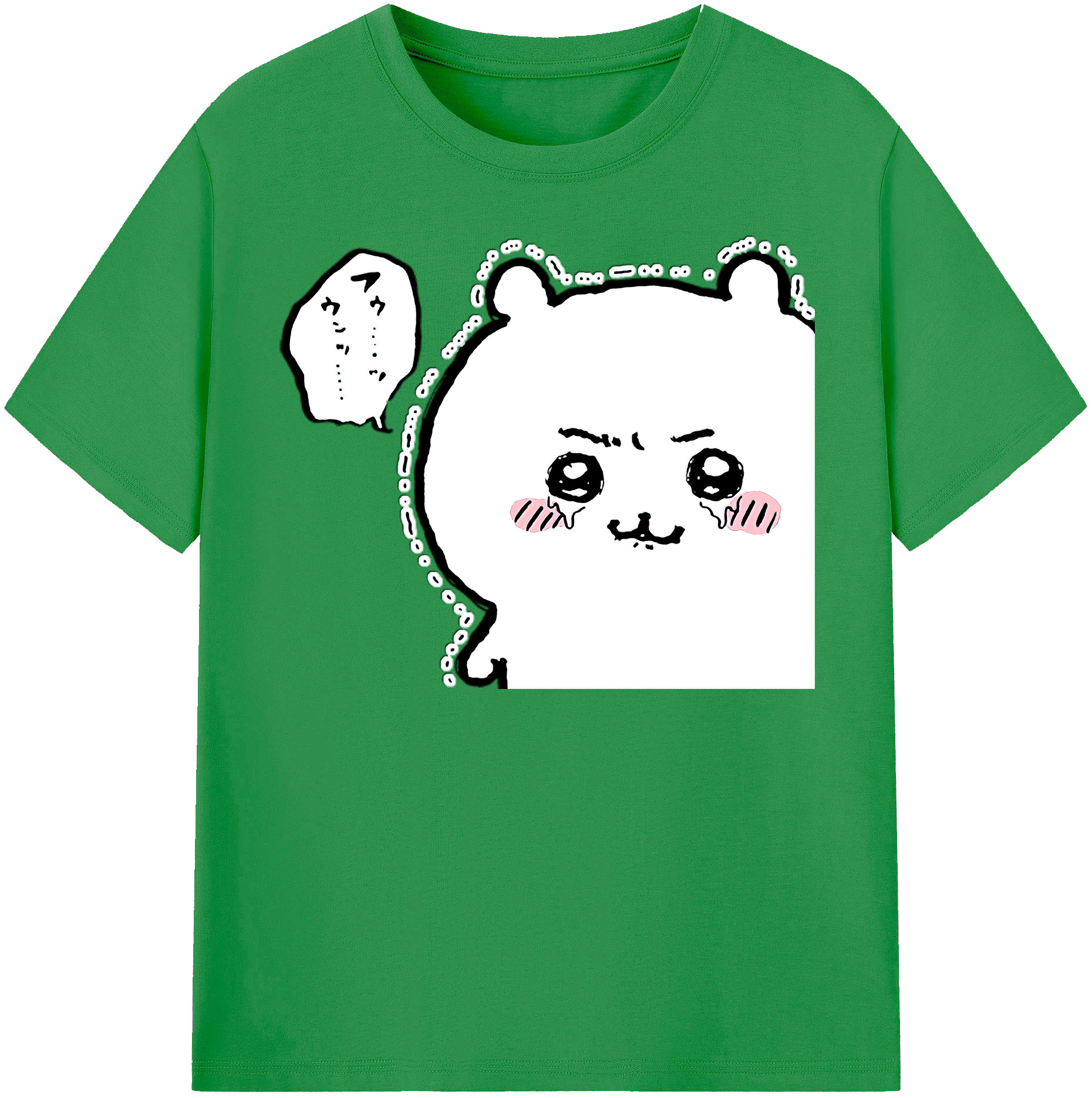 （画像用） ちいかわ ちいかわ Chii-kawa chiikawa レディースカジュアルプリントTシャツ（綿100％）