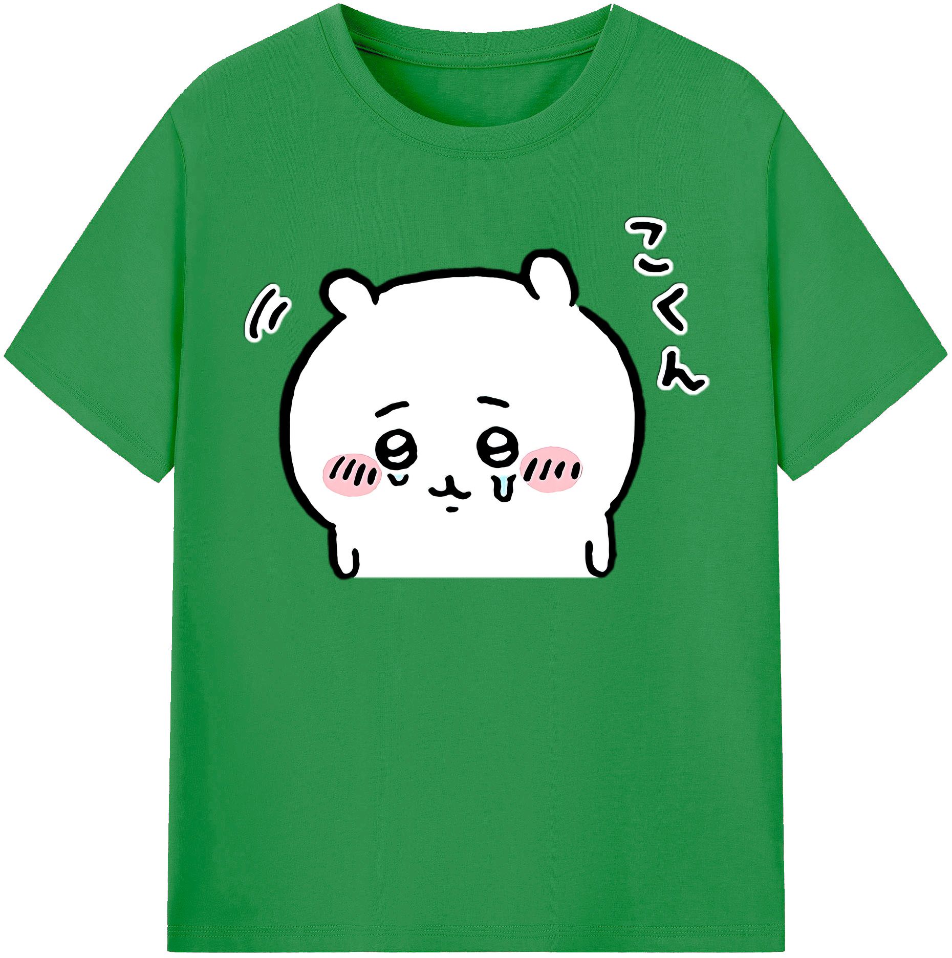 （画像用） ちいかわ ちいかわ Chii-kawa chiikawa レディースカジュアルプリントTシャツ（綿100％）