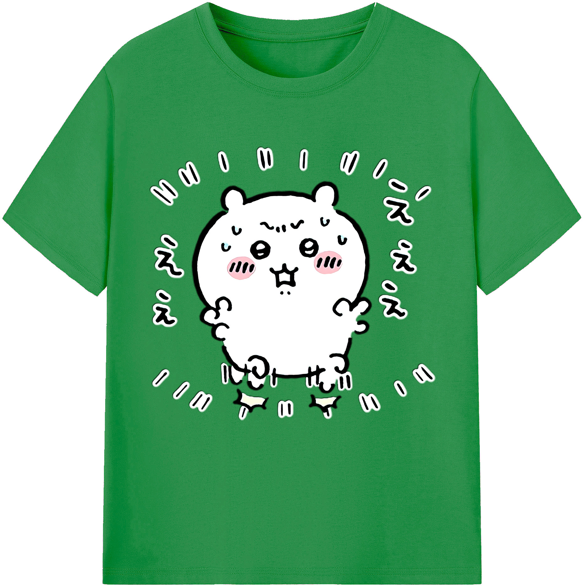 （画像用） ちいかわ ちいかわ Chii-kawa chiikawa レディースカジュアルプリントTシャツ（綿100％）