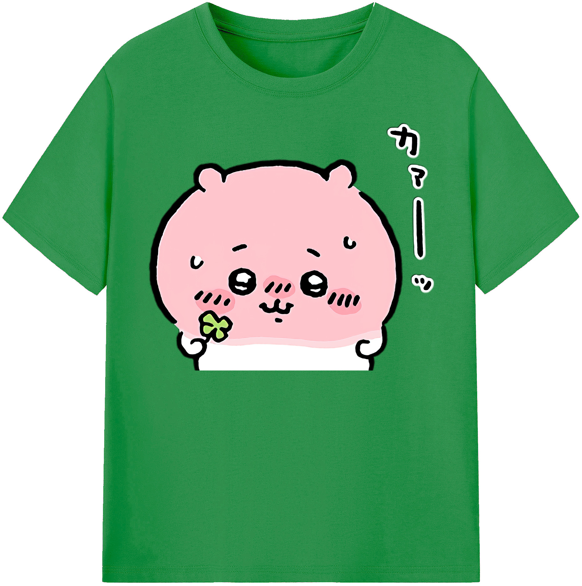 （画像用） ちいかわ ちいかわ Chii-kawa chiikawa レディースカジュアルプリントTシャツ（綿100％）