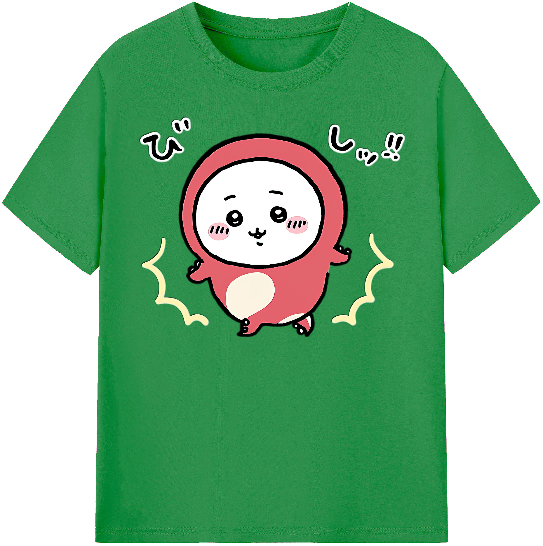 （画像用） ちいかわ ちいかわ Chii-kawa chiikawa レディースカジュアルプリントTシャツ（綿100％）