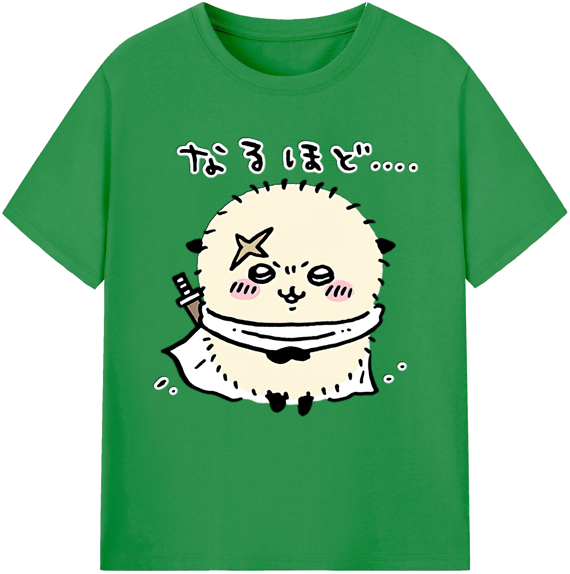 （画像用） ちいかわ ラッコ Chii-kawa Sea otter レディースカジュアルプリントTシャツ（綿100％）