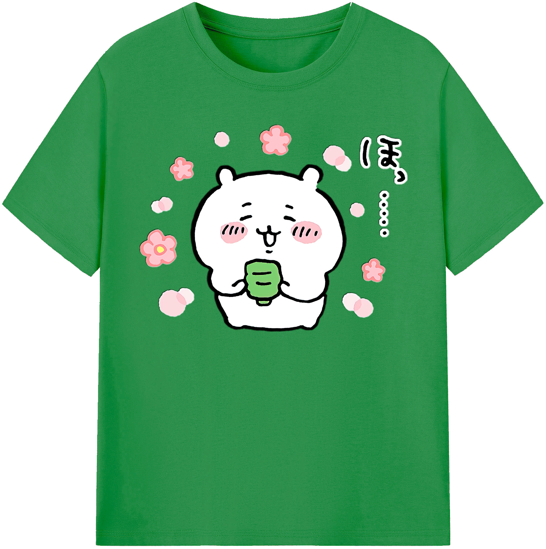 （画像用） ちいかわ ちいかわ Chii-kawa chiikawa レディースカジュアルプリントTシャツ（綿100％）