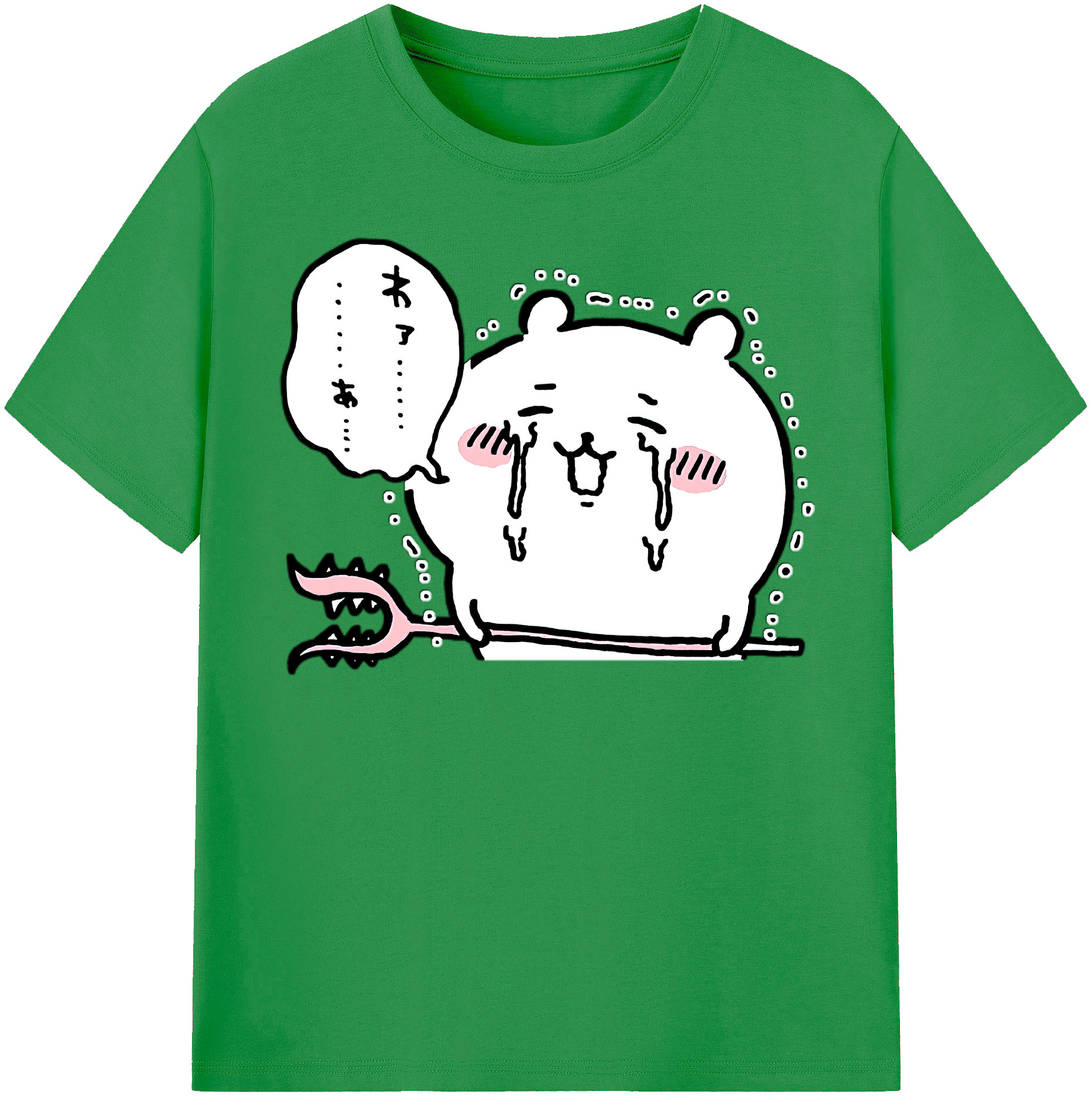 （画像用） ちいかわ ちいかわ Chii-kawa chiikawa レディースカジュアルプリントTシャツ（綿100％）