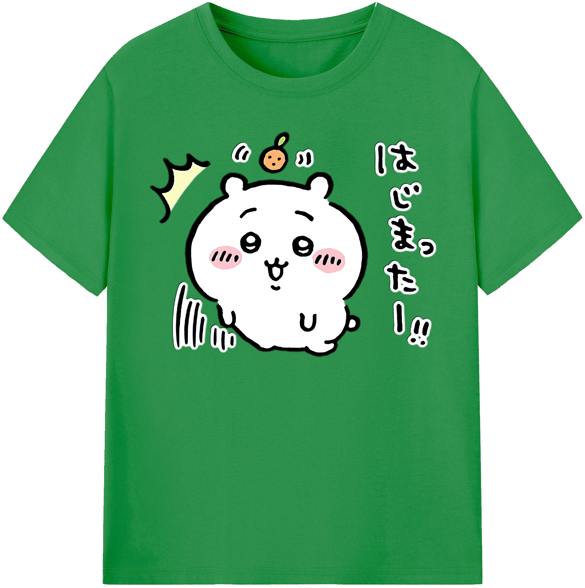 （画像用） ちいかわ ちいかわ Chii-kawa chiikawa レディースカジュアルプリントTシャツ（綿100％）