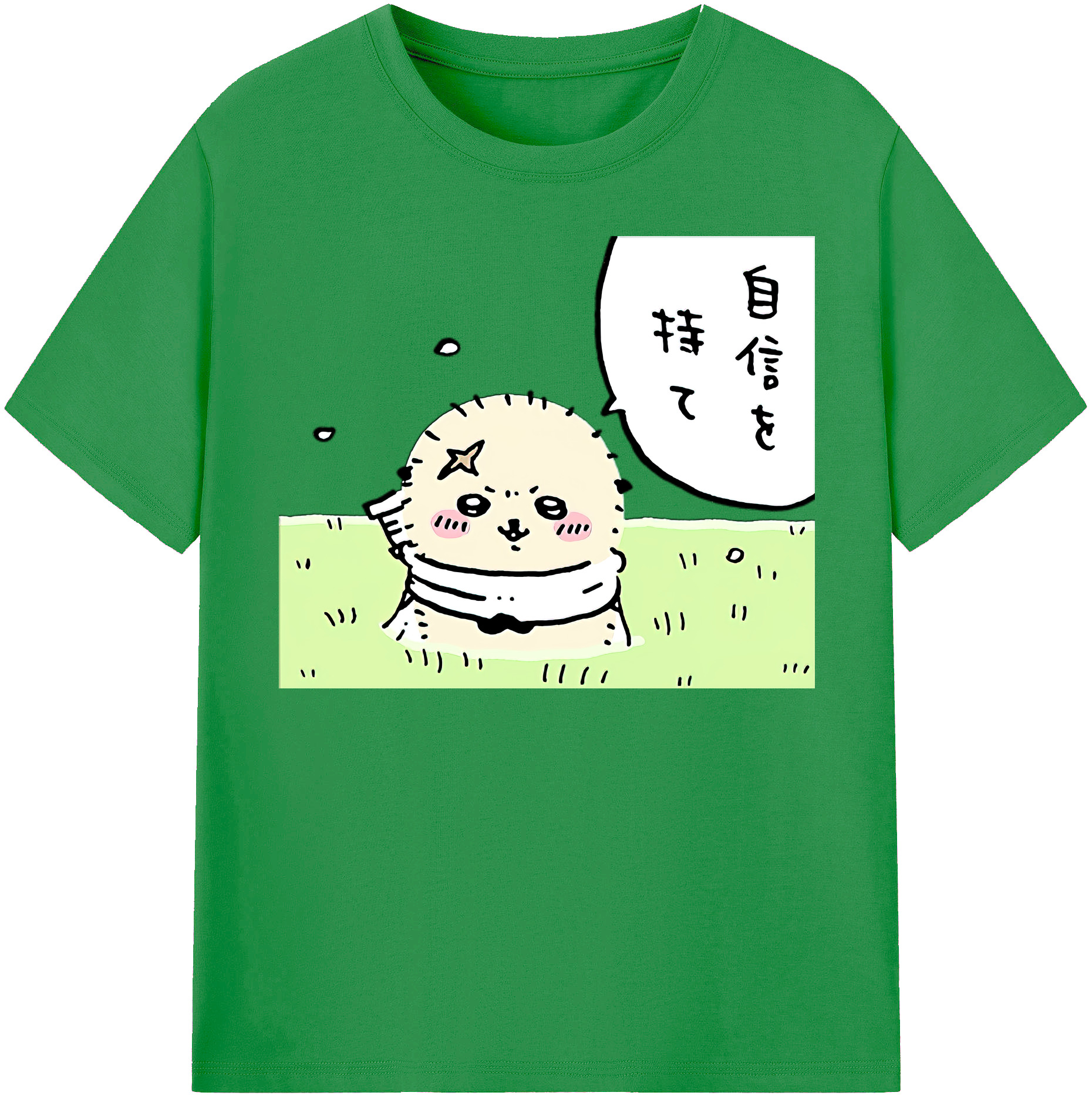 （画像用） ちいかわ ラッコ Chii-kawa Sea otter レディースカジュアルプリントTシャツ（綿100％）
