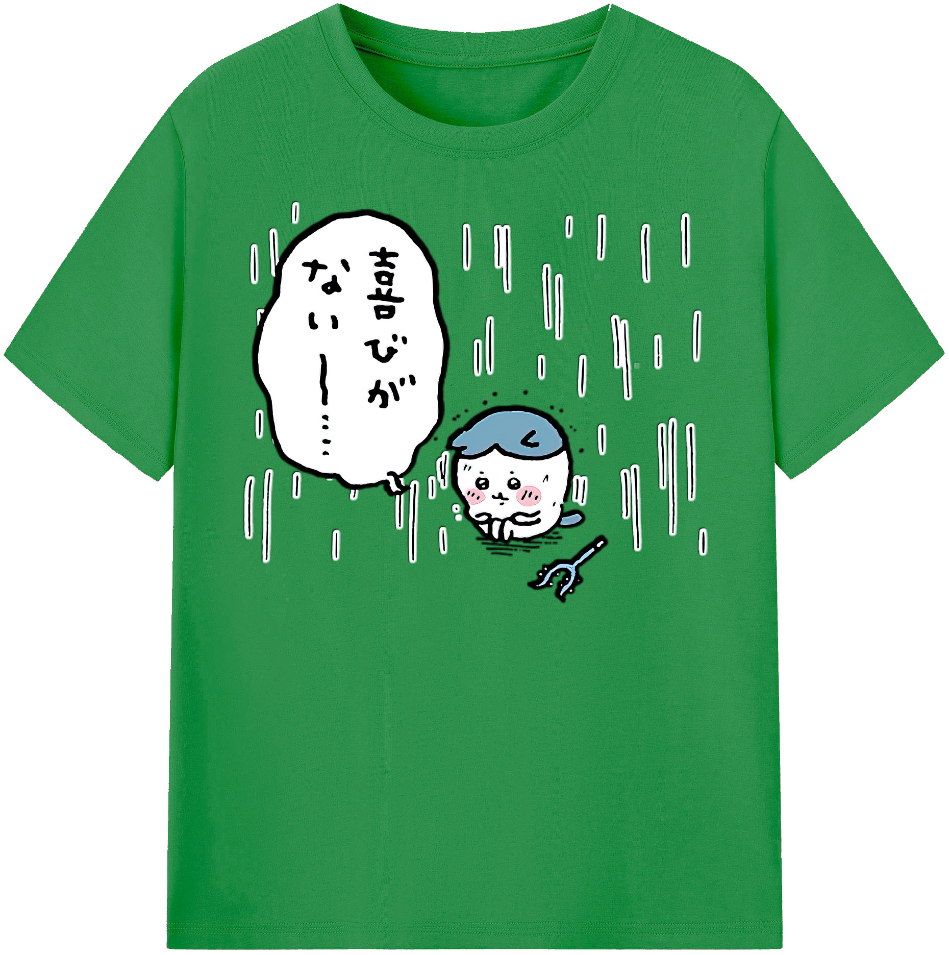 （画像用） ちいかわ ハチワレ Chii-kawa hachiware レディースカジュアルプリントTシャツ（綿100％）