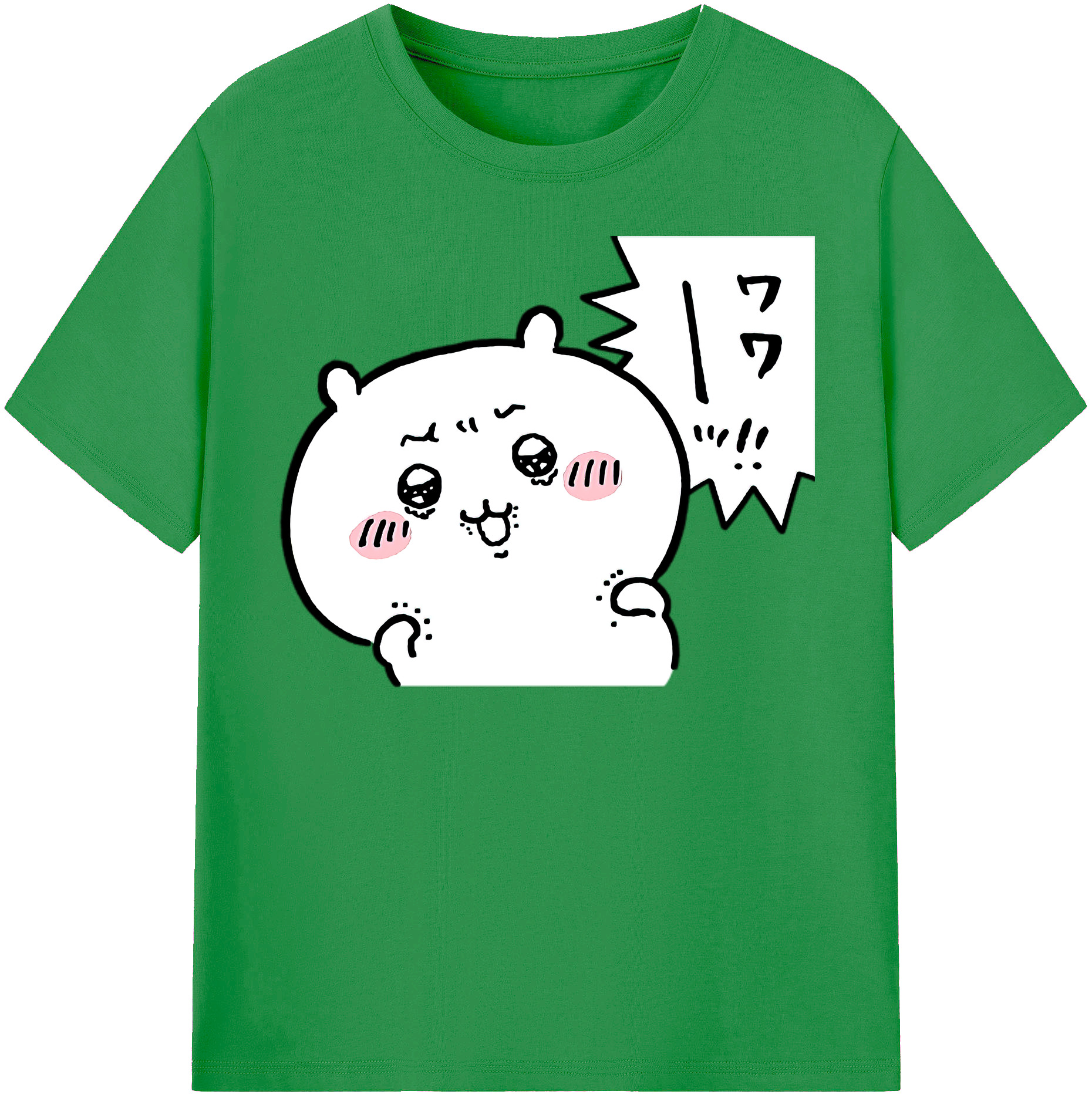 （画像用） ちいかわ ちいかわ Chii-kawa chiikawa レディースカジュアルプリントTシャツ（綿100％）