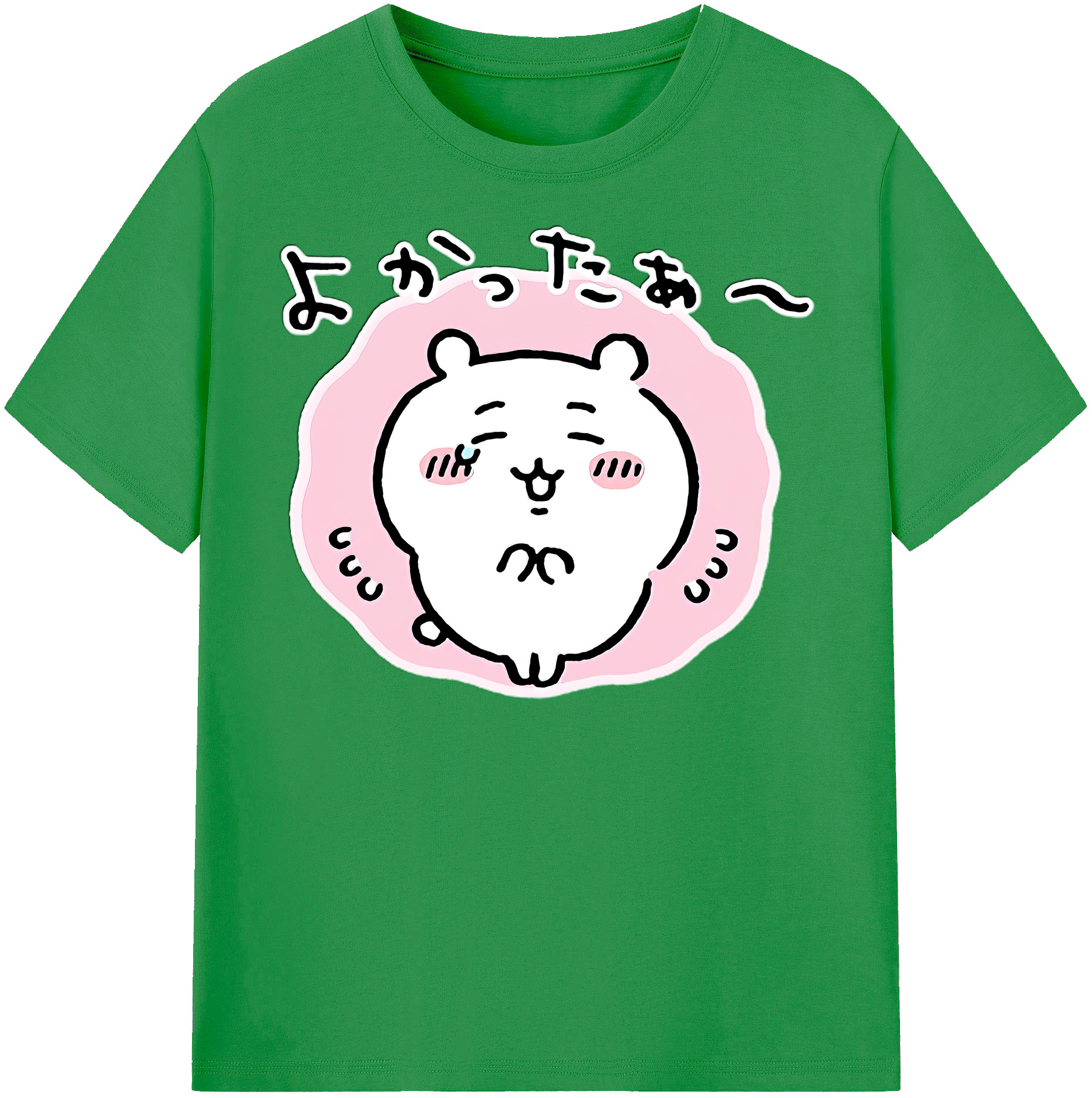 （画像用） ちいかわ ちいかわ Chii-kawa chiikawa レディースカジュアルプリントTシャツ（綿100％）