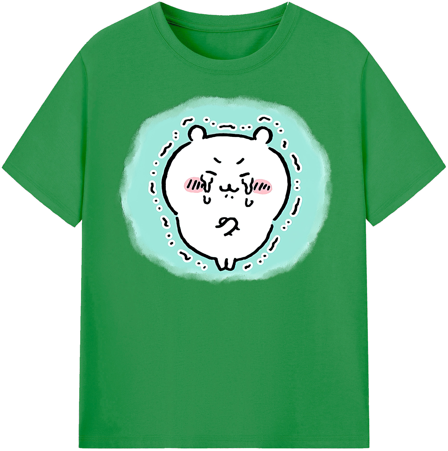 （画像用） ちいかわ ちいかわ Chii-kawa chiikawa レディースカジュアルプリントTシャツ（綿100％）