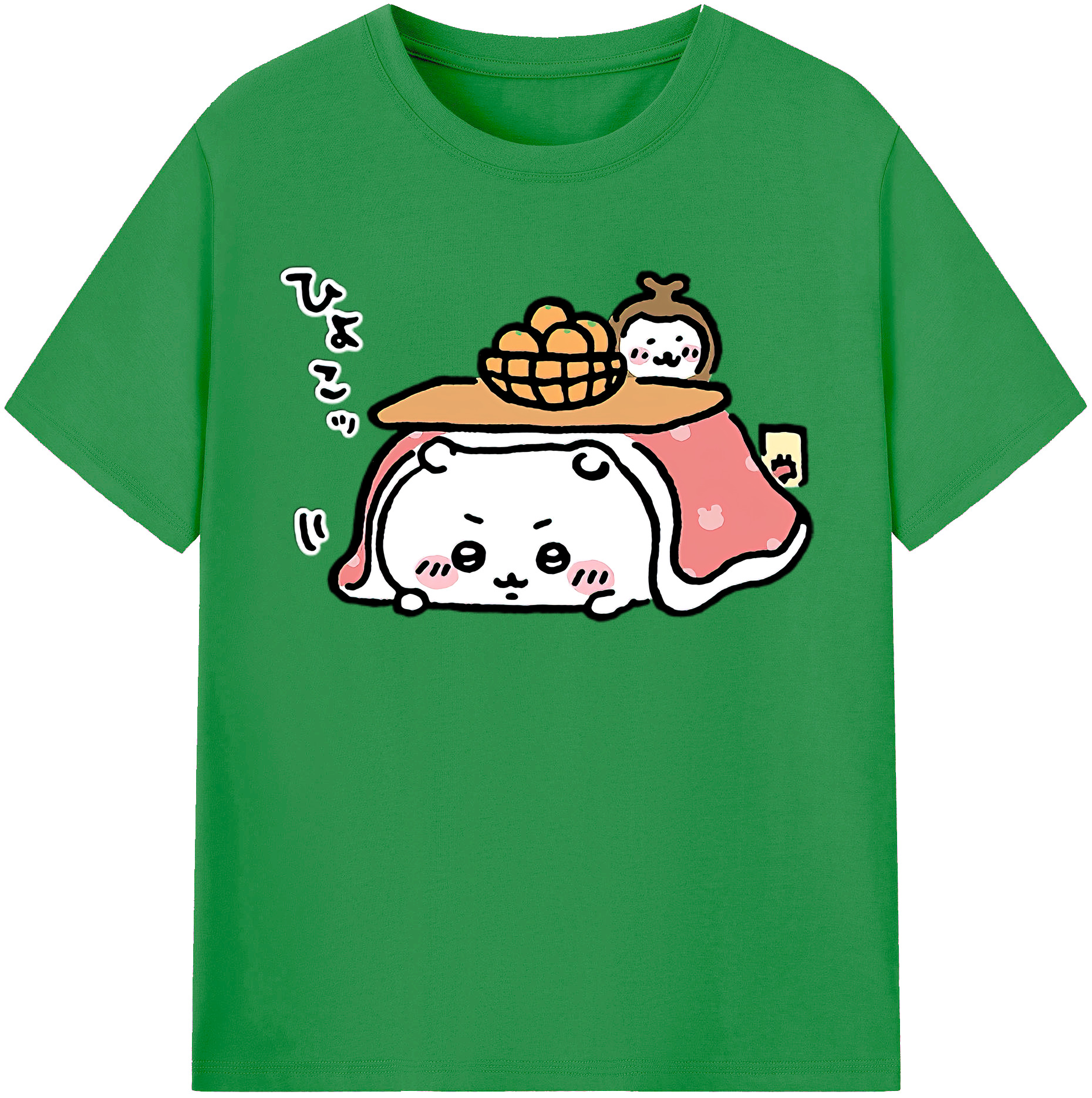（画像用） ちいかわ ちいかわ Chii-kawa chiikawa レディースカジュアルプリントTシャツ（綿100％）