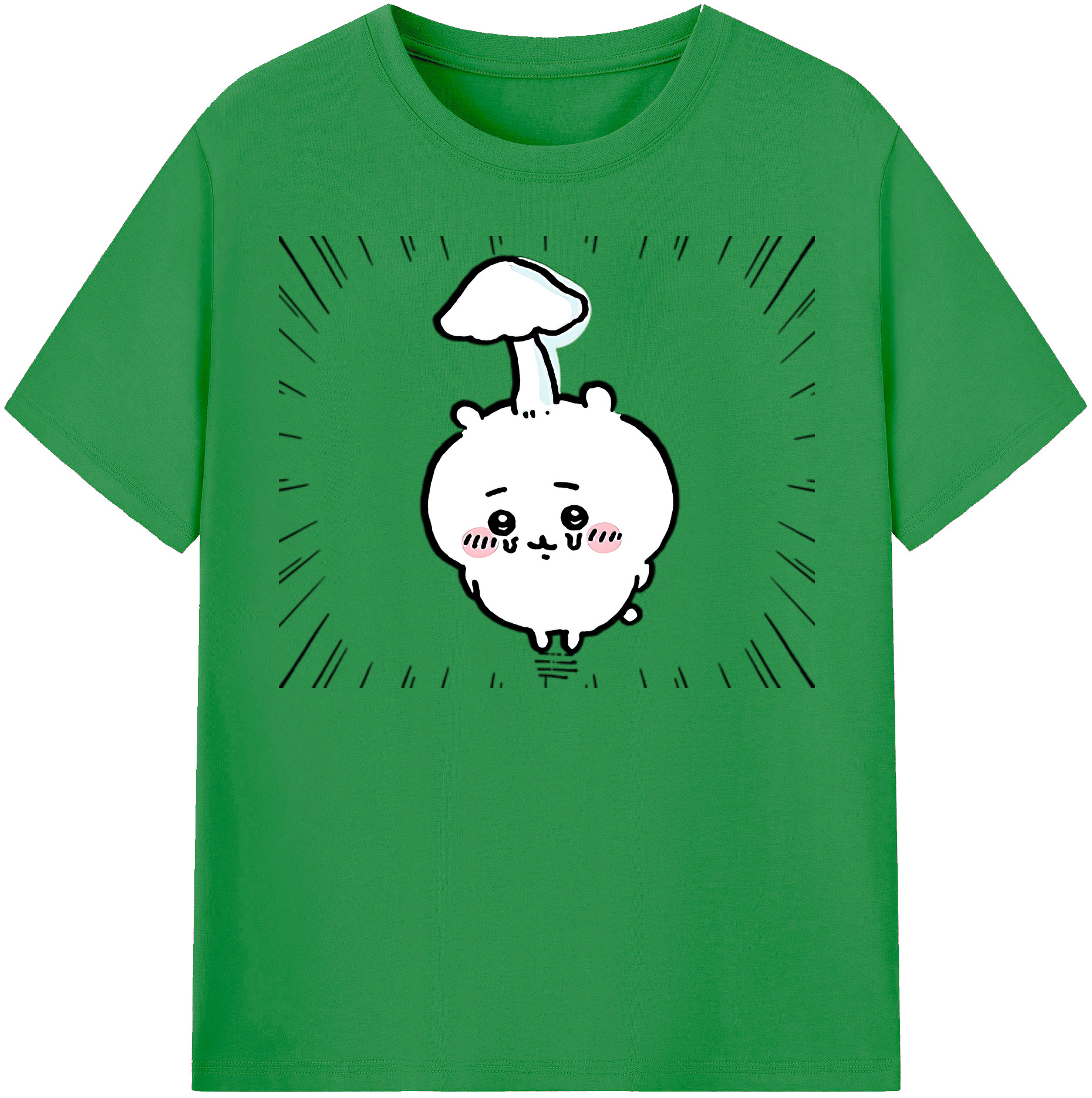 （画像用） ちいかわ ちいかわ Chii-kawa chiikawa レディースカジュアルプリントTシャツ（綿100％）