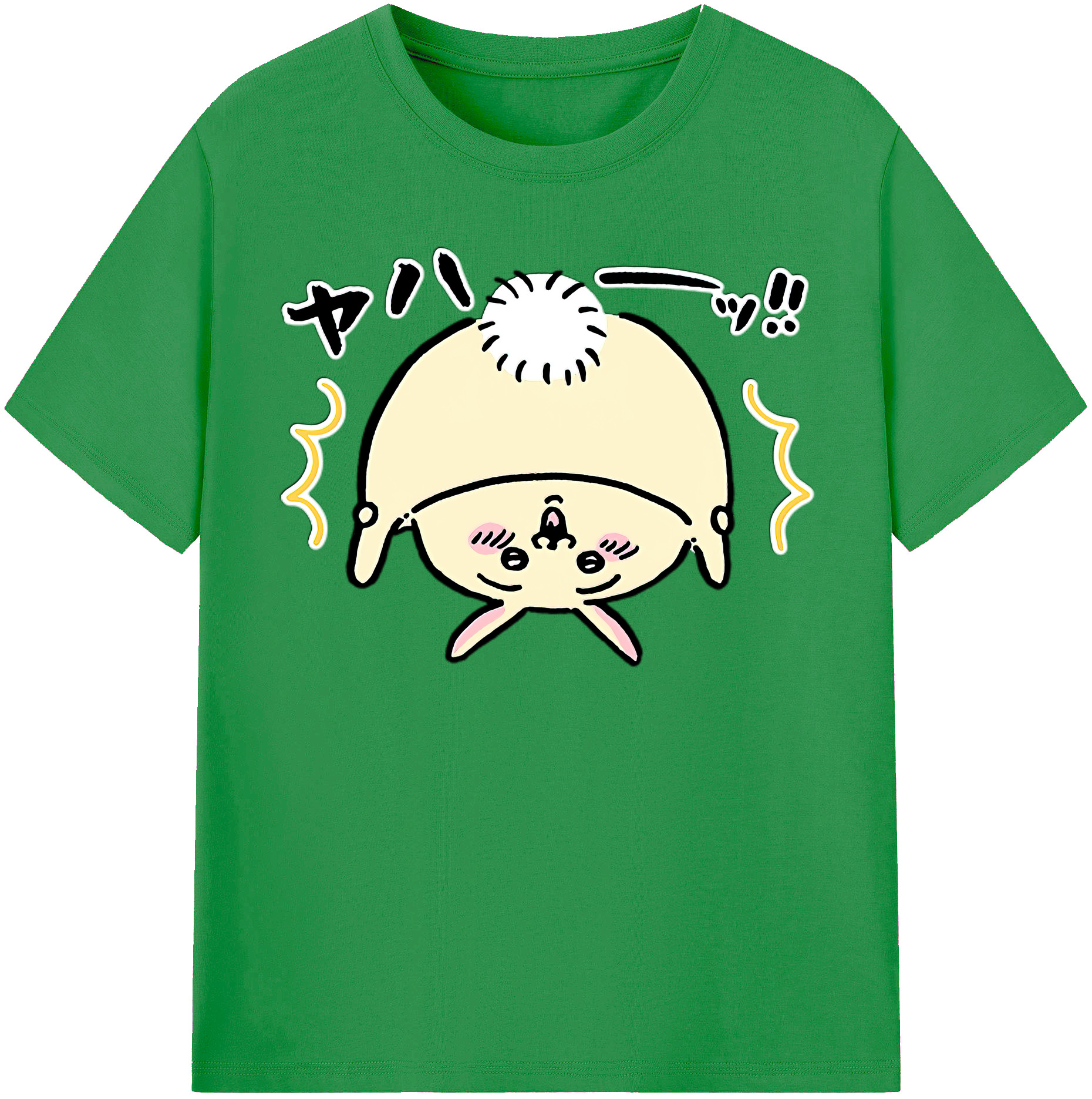（画像用） ちいかわ うさぎ Chii-kawa usagi レディースカジュアルプリントTシャツ（綿100％）