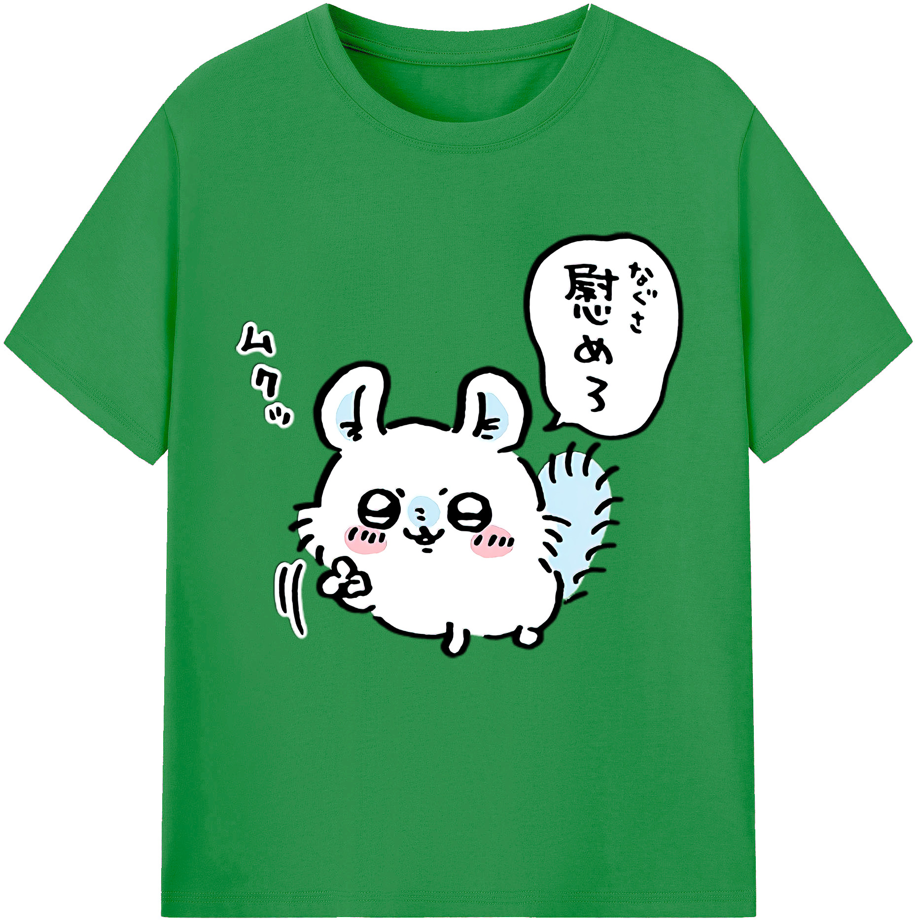 （画像用） ちいかわ モモンガ Chii-kawa Momonga レディースカジュアルプリントTシャツ（綿100％）