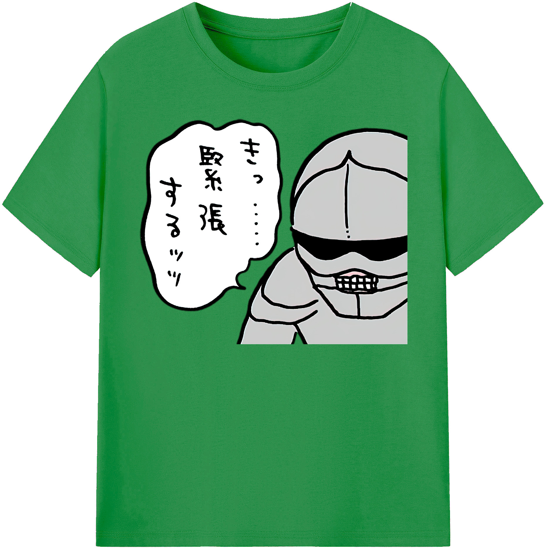 （画像用） ちいかわ 労働の鎧さん Chii-kawa Mr. Armor of Labor レディースカジュアルプリントTシャツ（綿100％）
