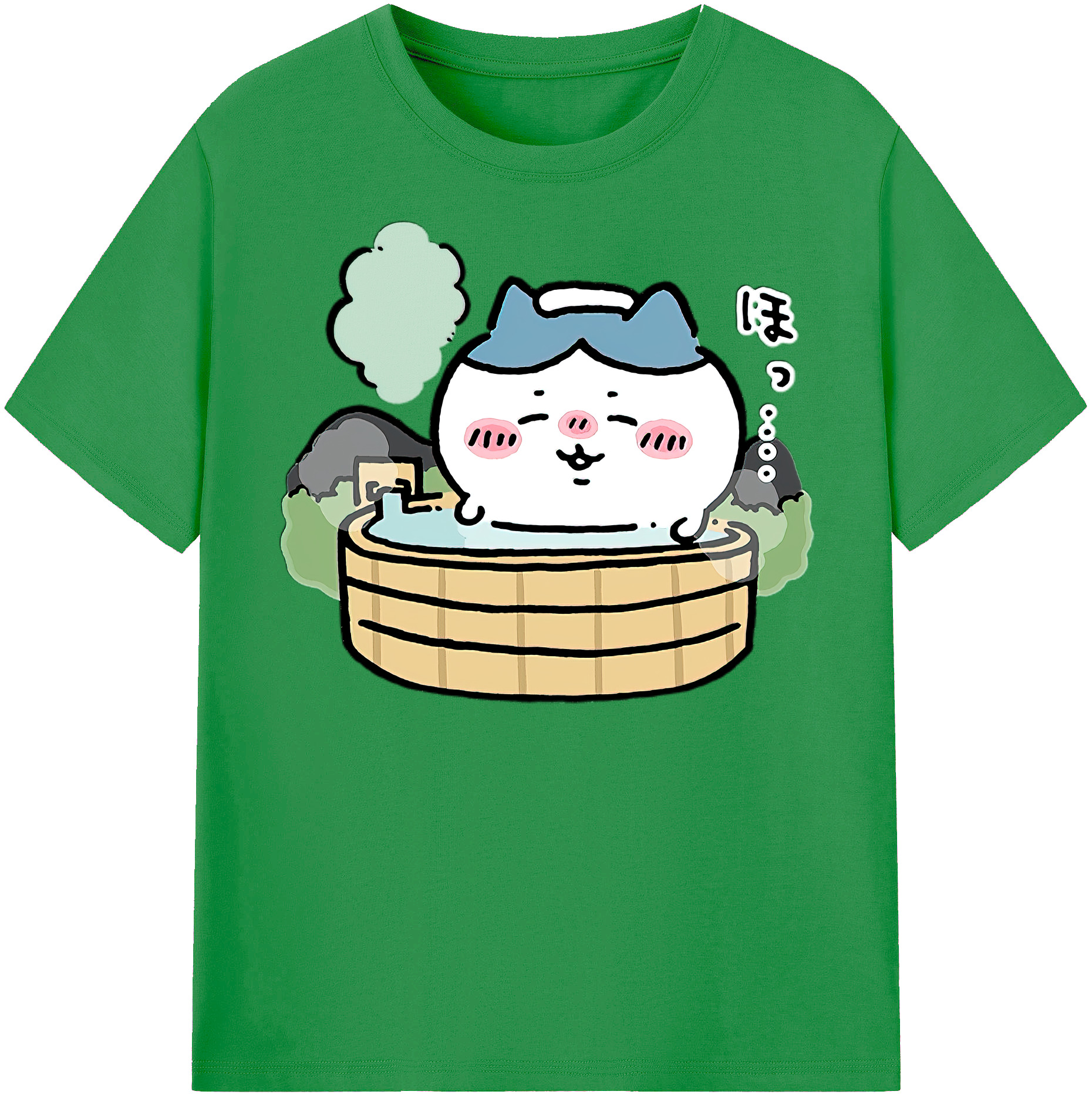 （画像用） ちいかわ ハチワレ Chii-kawa hachiware レディースカジュアルプリントTシャツ（綿100％）