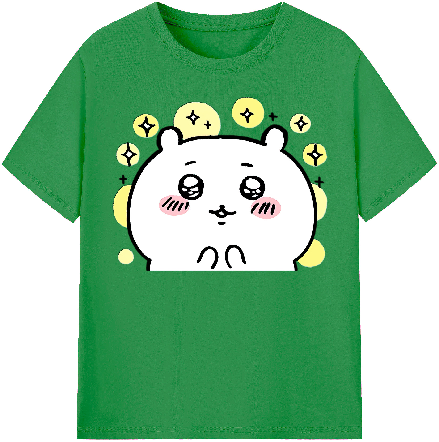 （画像用） ちいかわ ちいかわ Chii-kawa chiikawa レディースカジュアルプリントTシャツ（綿100％）
