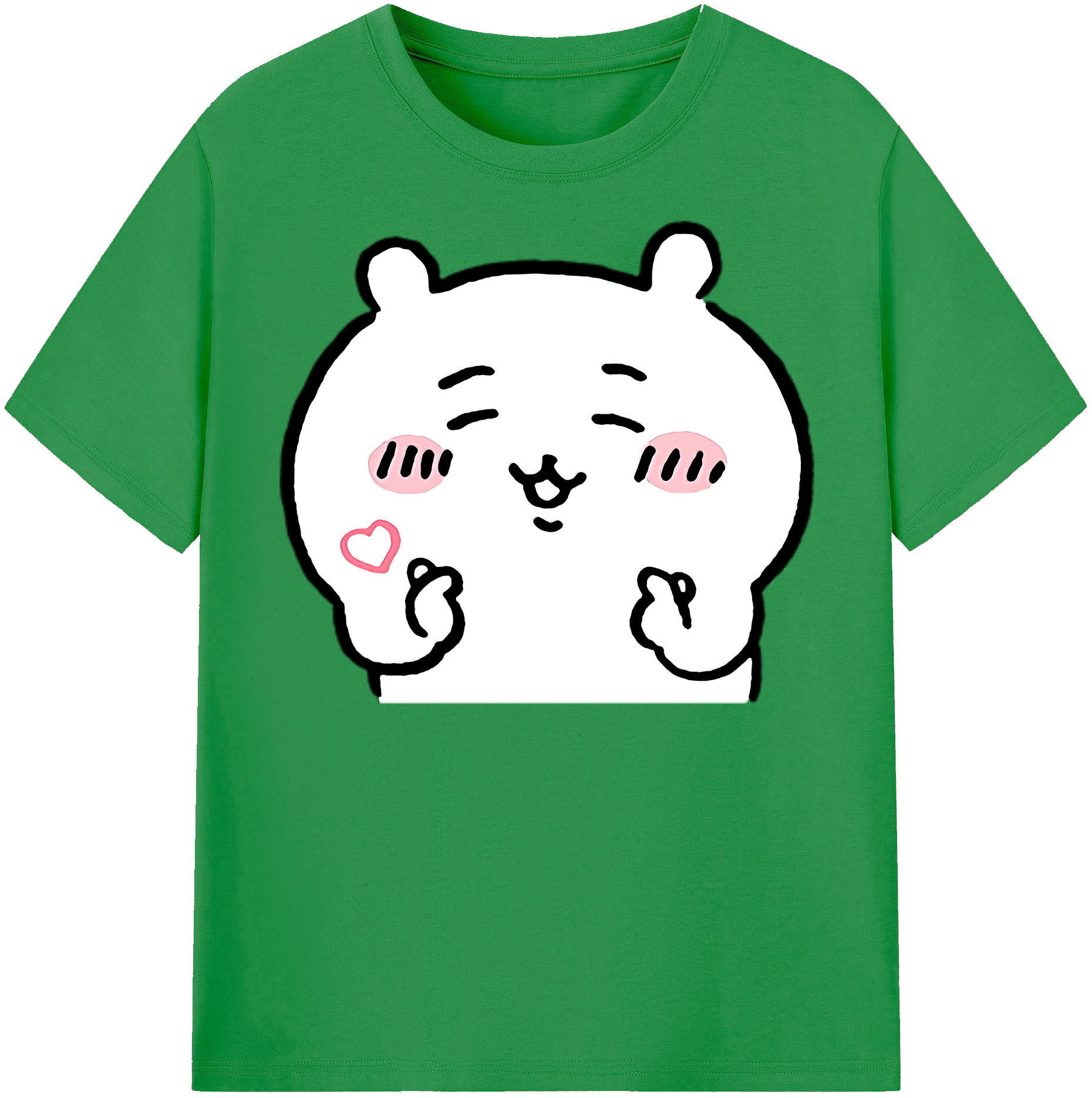 （画像用） ちいかわ ちいかわ Chii-kawa chiikawa レディースカジュアルプリントTシャツ（綿100％）