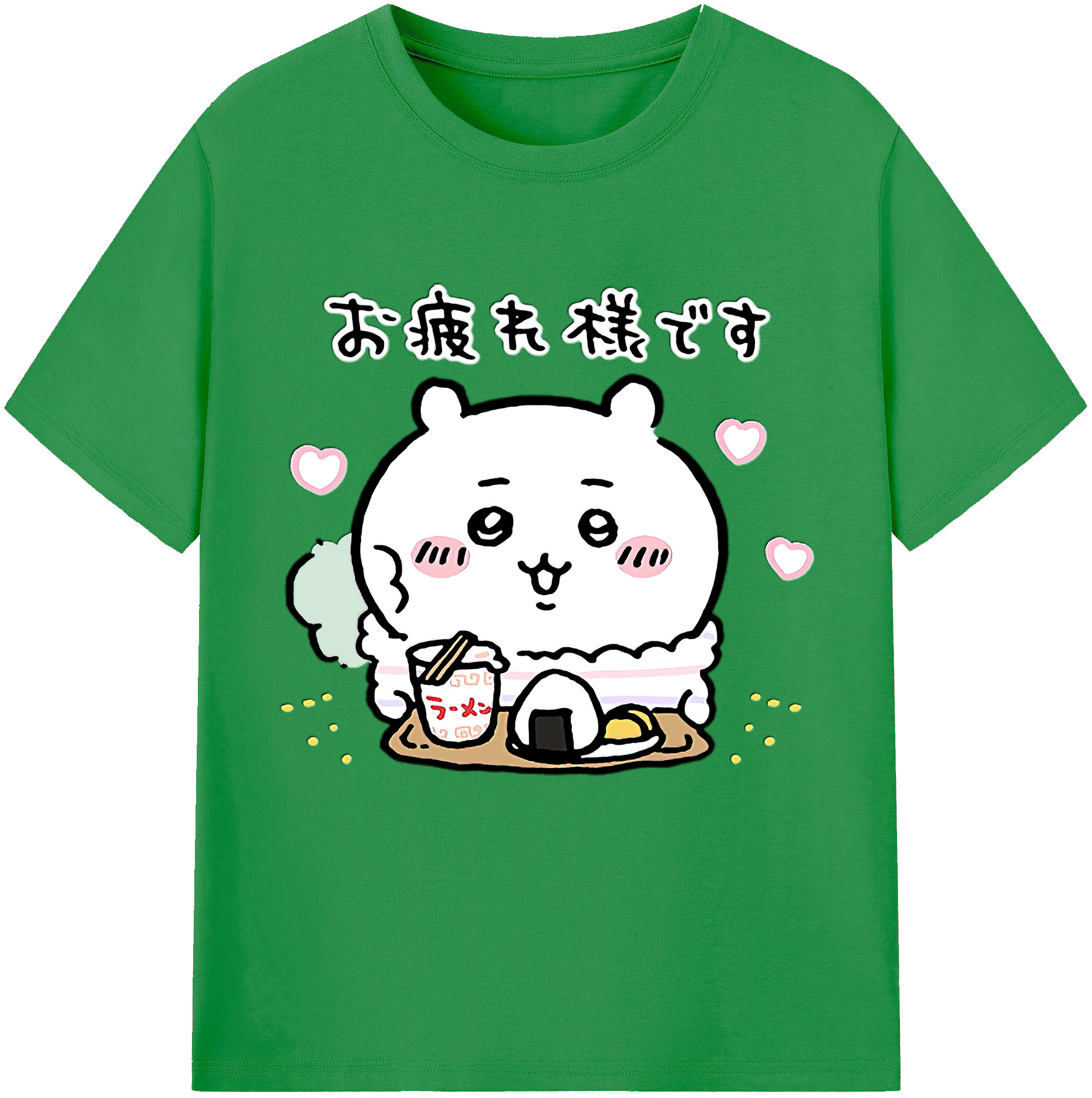 （画像用） ちいかわ ちいかわ Chii-kawa chiikawa レディースカジュアルプリントTシャツ（綿100％）
