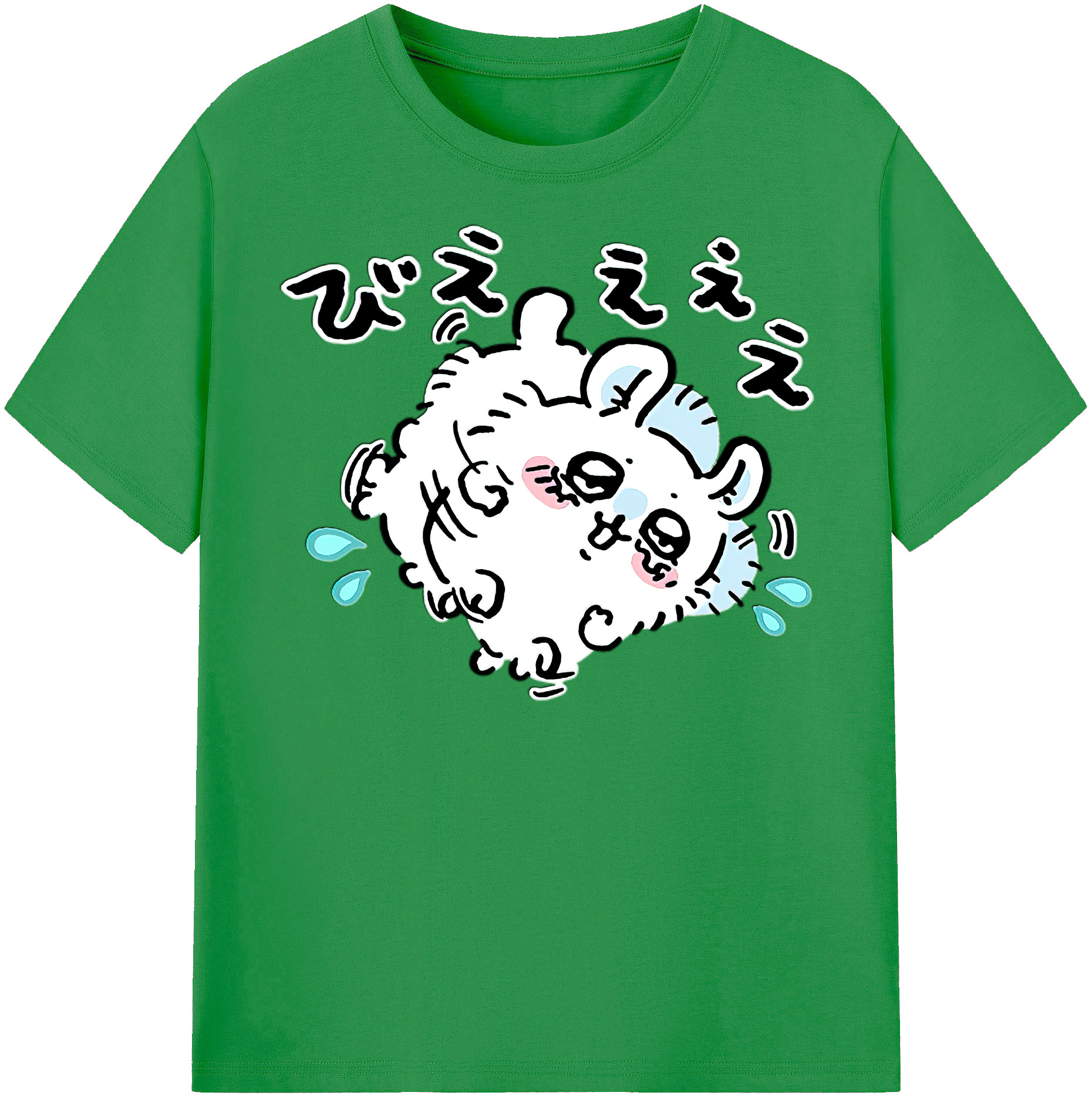 （画像用） ちいかわ モモンガ Chii-kawa Momonga レディースカジュアルプリントTシャツ（綿100％）