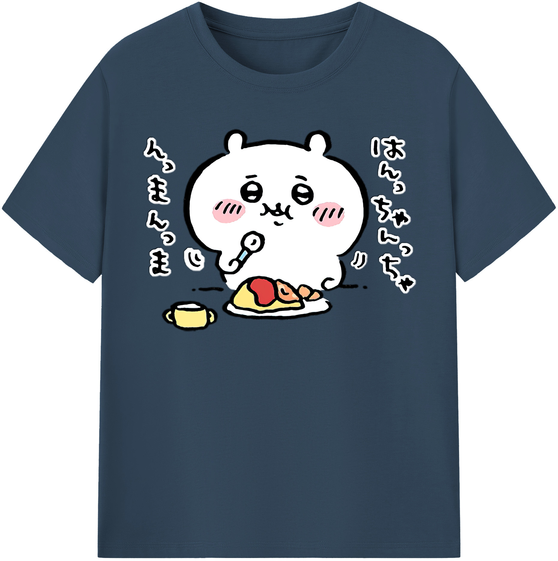 （画像用） ちいかわ ちいかわ Chii-kawa chiikawa レディースカジュアルプリントTシャツ（綿100％）