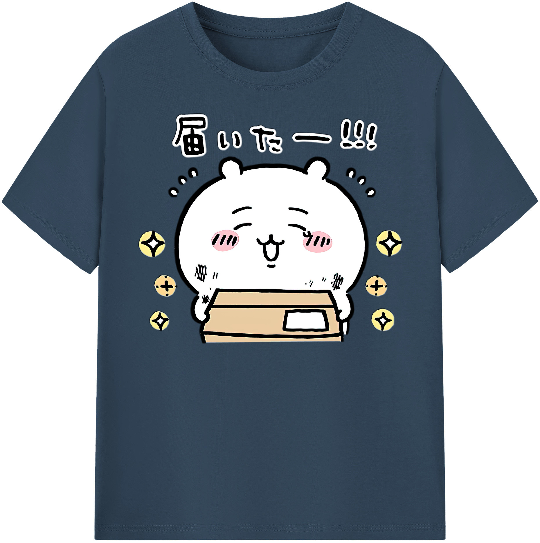 （画像用） ちいかわ ちいかわ Chii-kawa chiikawa レディースカジュアルプリントTシャツ（綿100％）