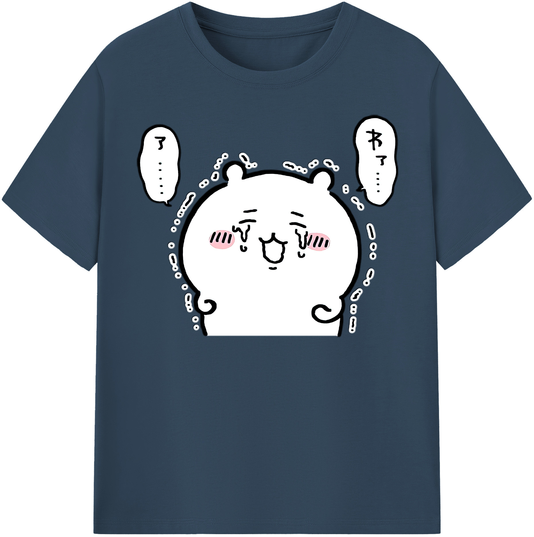 （画像用） ちいかわ ちいかわ Chii-kawa chiikawa レディースカジュアルプリントTシャツ（綿100％）