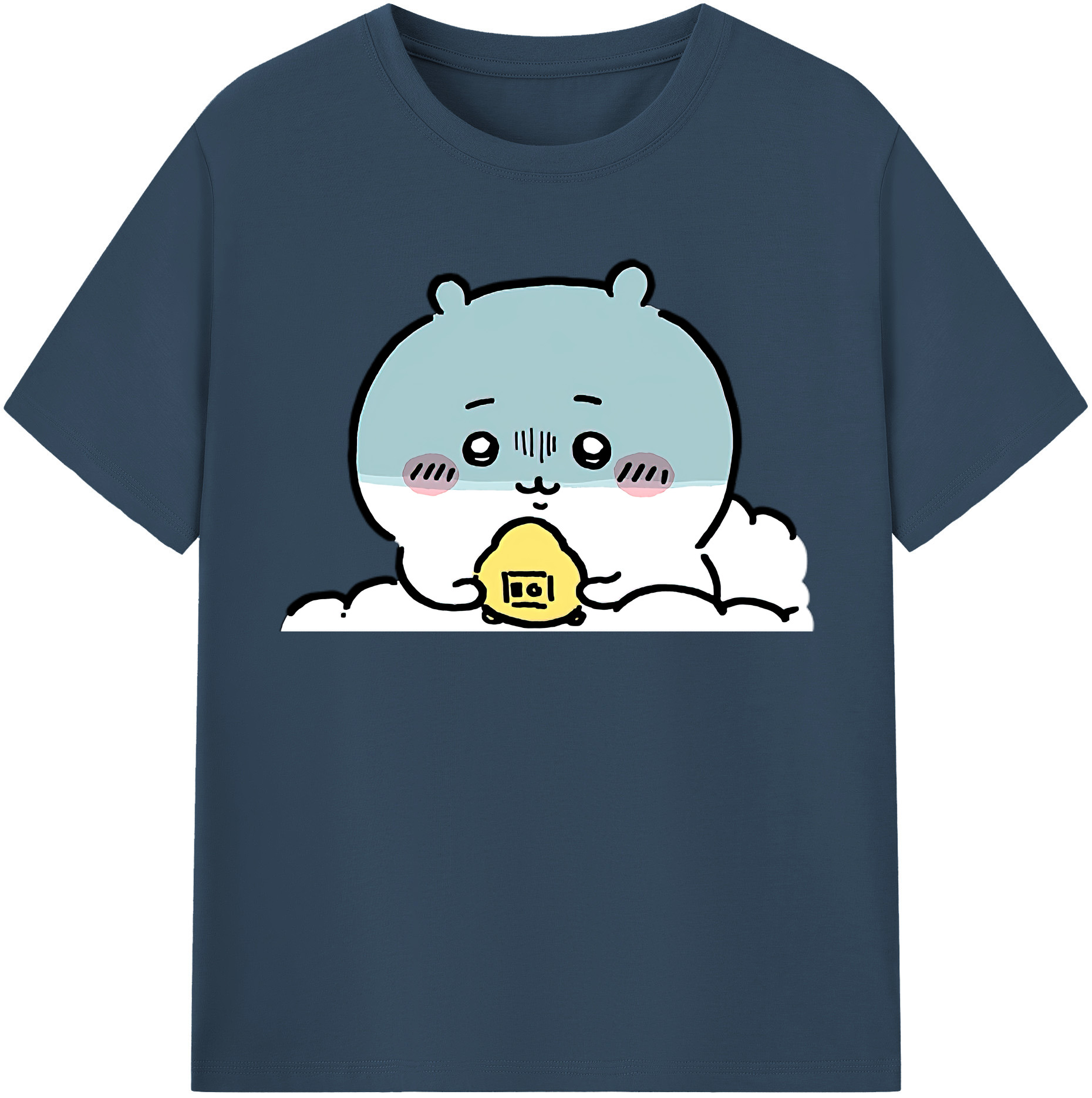 （画像用） ちいかわ ちいかわ Chii-kawa chiikawa レディースカジュアルプリントTシャツ（綿100％）