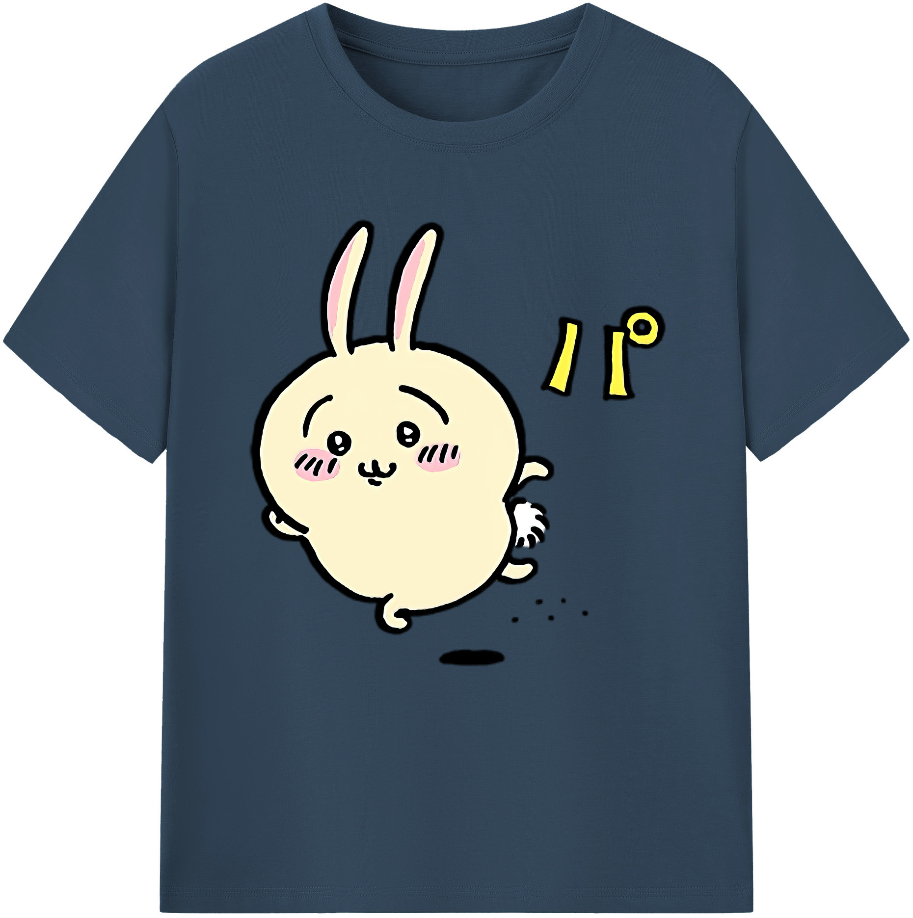 （画像用） ちいかわ うさぎ Chii-kawa usagi レディースカジュアルプリントTシャツ（綿100％）