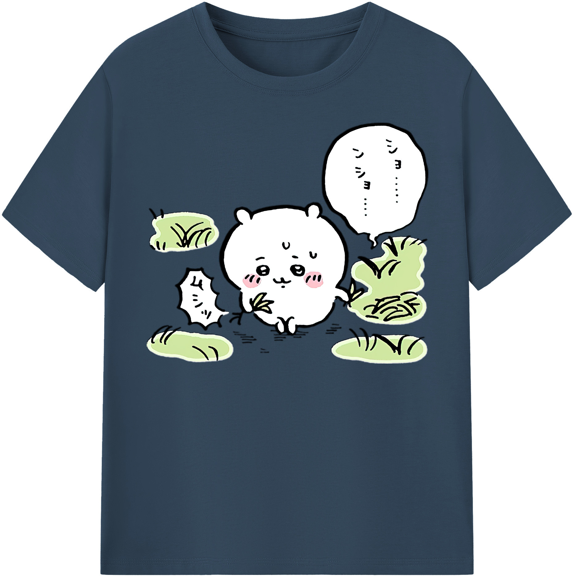（画像用） ちいかわ ちいかわ Chii-kawa chiikawa レディースカジュアルプリントTシャツ（綿100％）