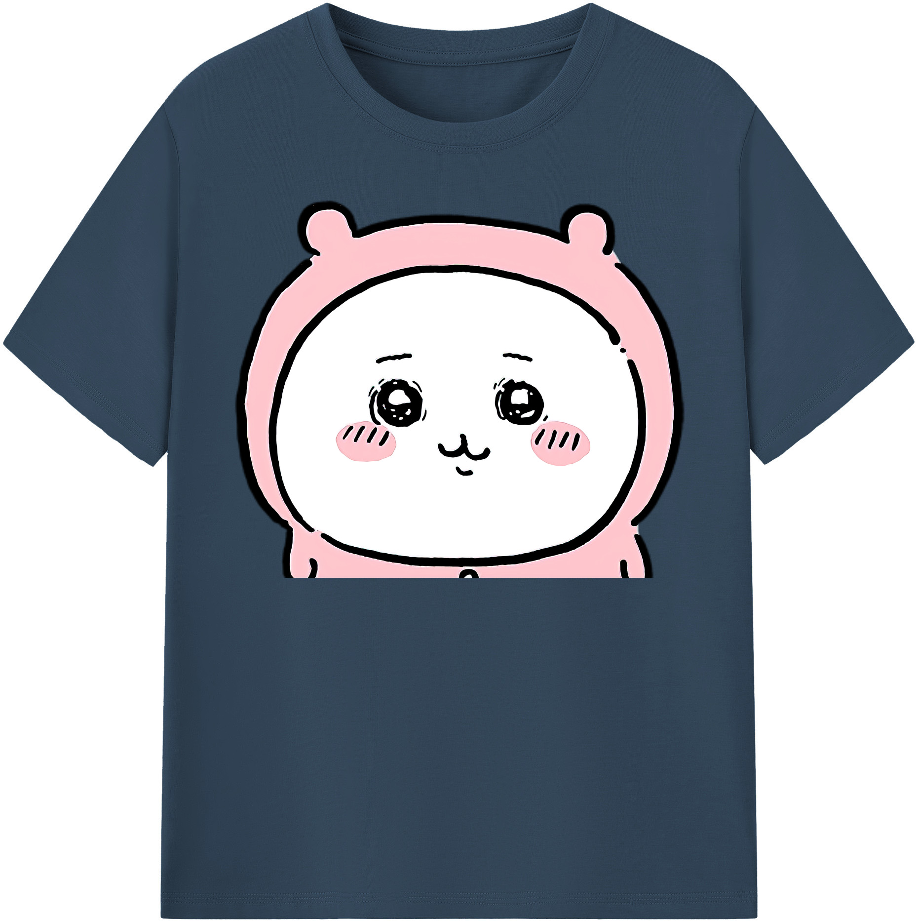 （画像用） ちいかわ ちいかわ Chii-kawa chiikawa レディースカジュアルプリントTシャツ（綿100％）