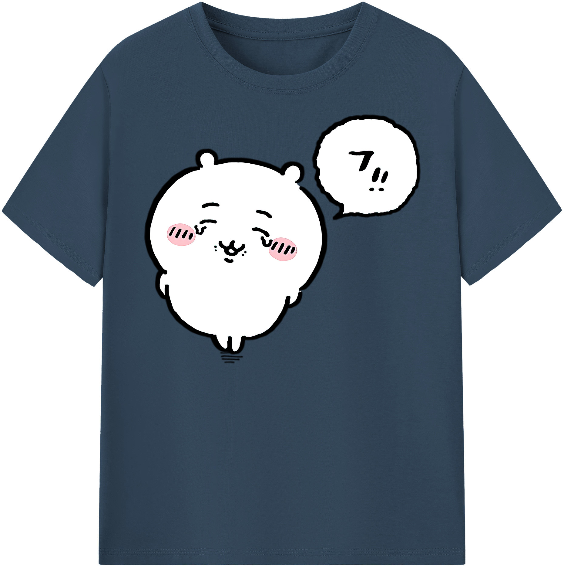 （画像用） ちいかわ ちいかわ Chii-kawa chiikawa レディースカジュアルプリントTシャツ（綿100％）