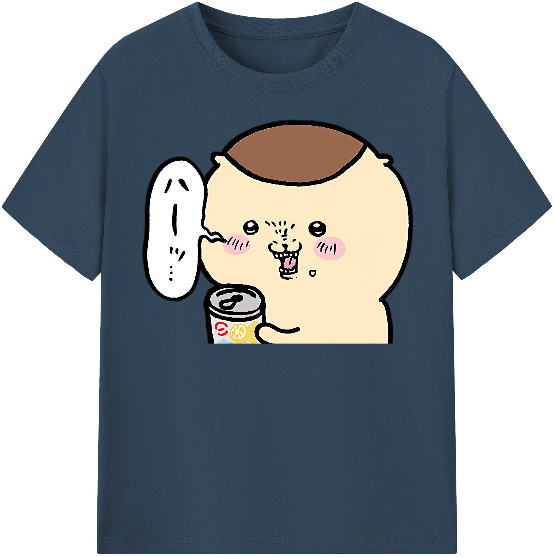 （画像用） ちいかわ くりまんじゅう Chii-kawa kuri manjū レディースカジュアルプリントTシャツ（綿100％）