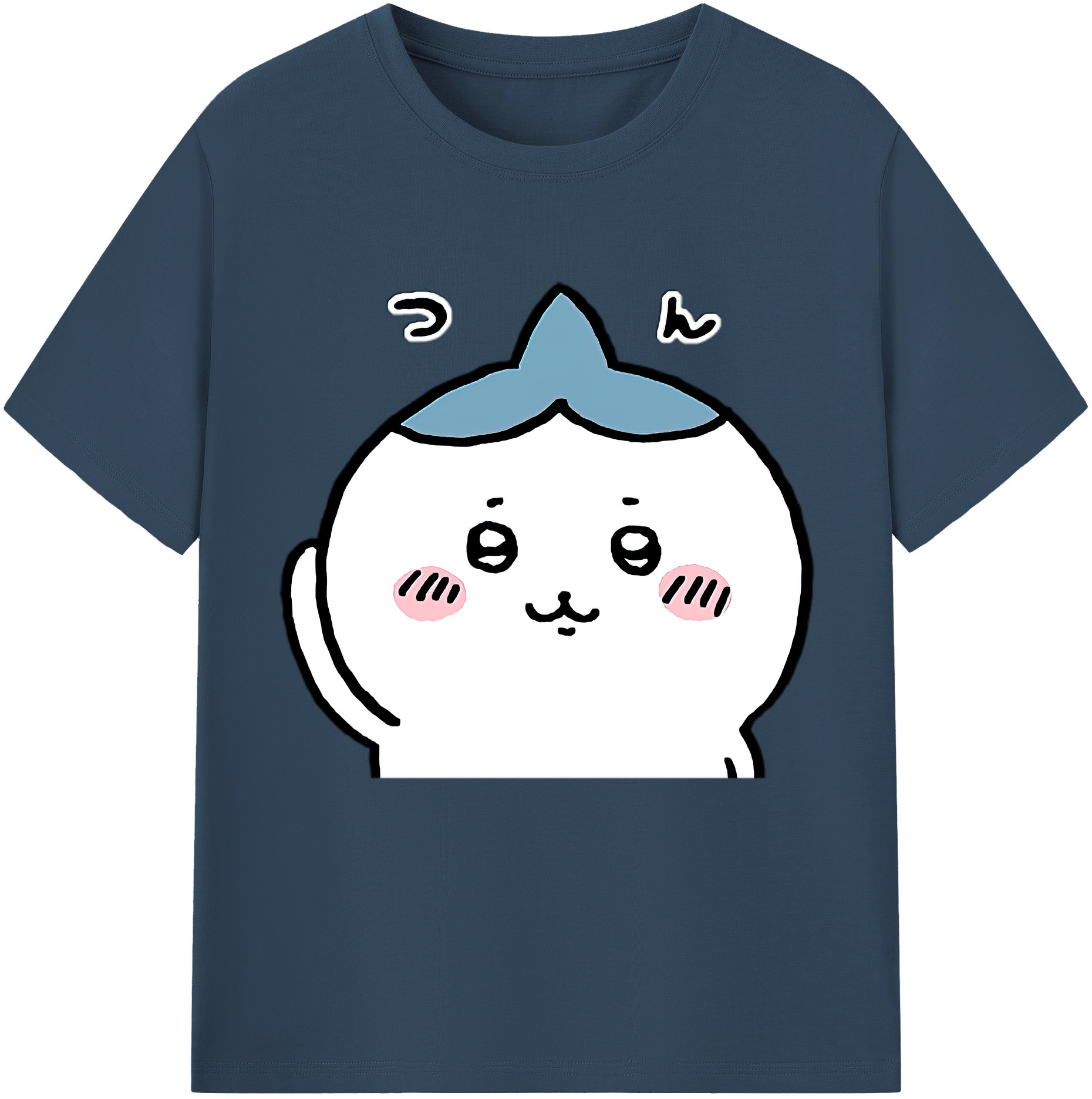 （画像用） ちいかわ ハチワレ Chii-kawa hachiware レディースカジュアルプリントTシャツ（綿100％）