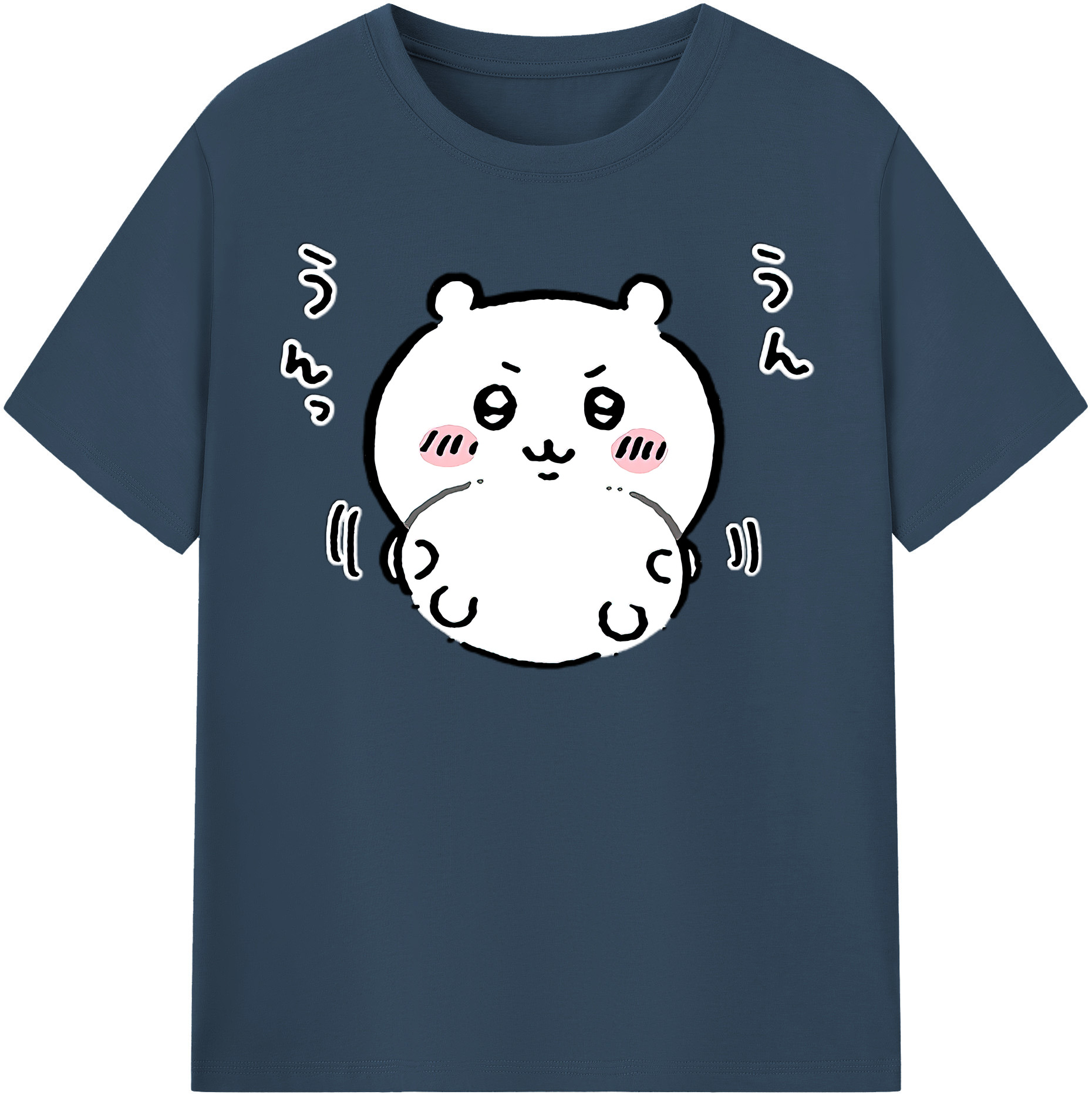 （画像用） ちいかわ ちいかわ Chii-kawa chiikawa レディースカジュアルプリントTシャツ（綿100％）