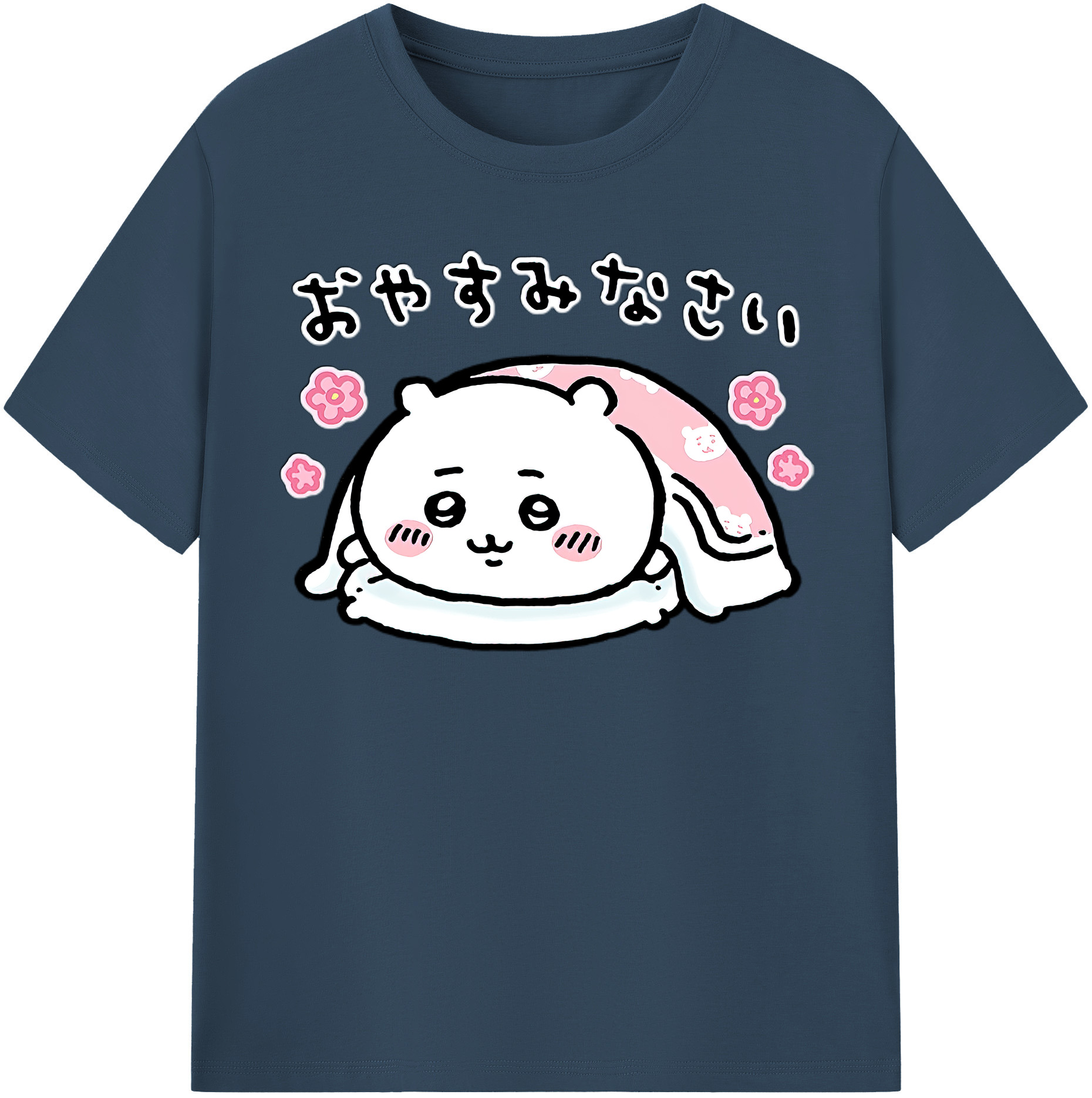 （画像用） ちいかわ ちいかわ Chii-kawa chiikawa レディースカジュアルプリントTシャツ（綿100％）