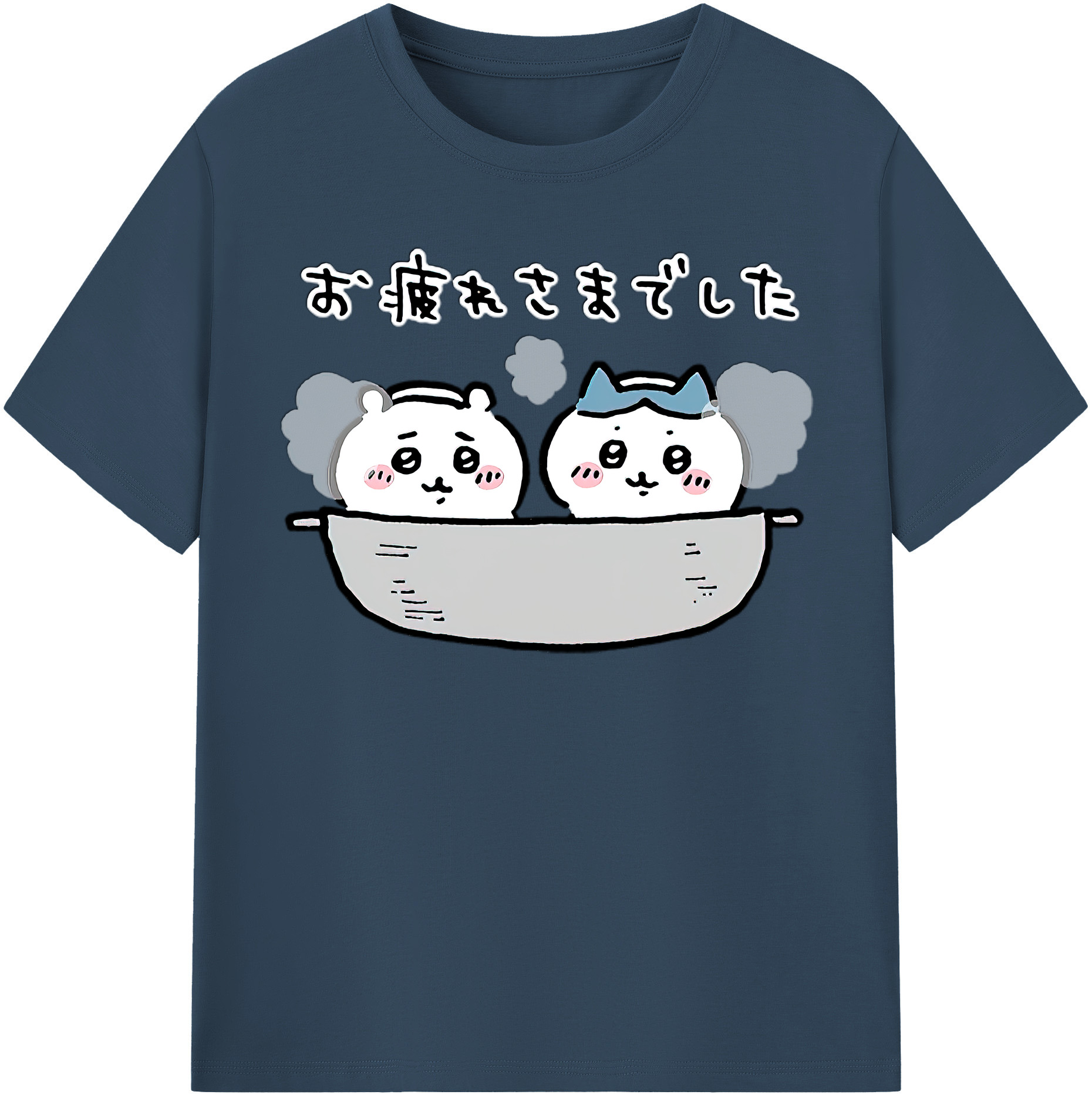 （画像用） ちいかわ ハチワレ Chii-kawa hachiware レディースカジュアルプリントTシャツ（綿100％）